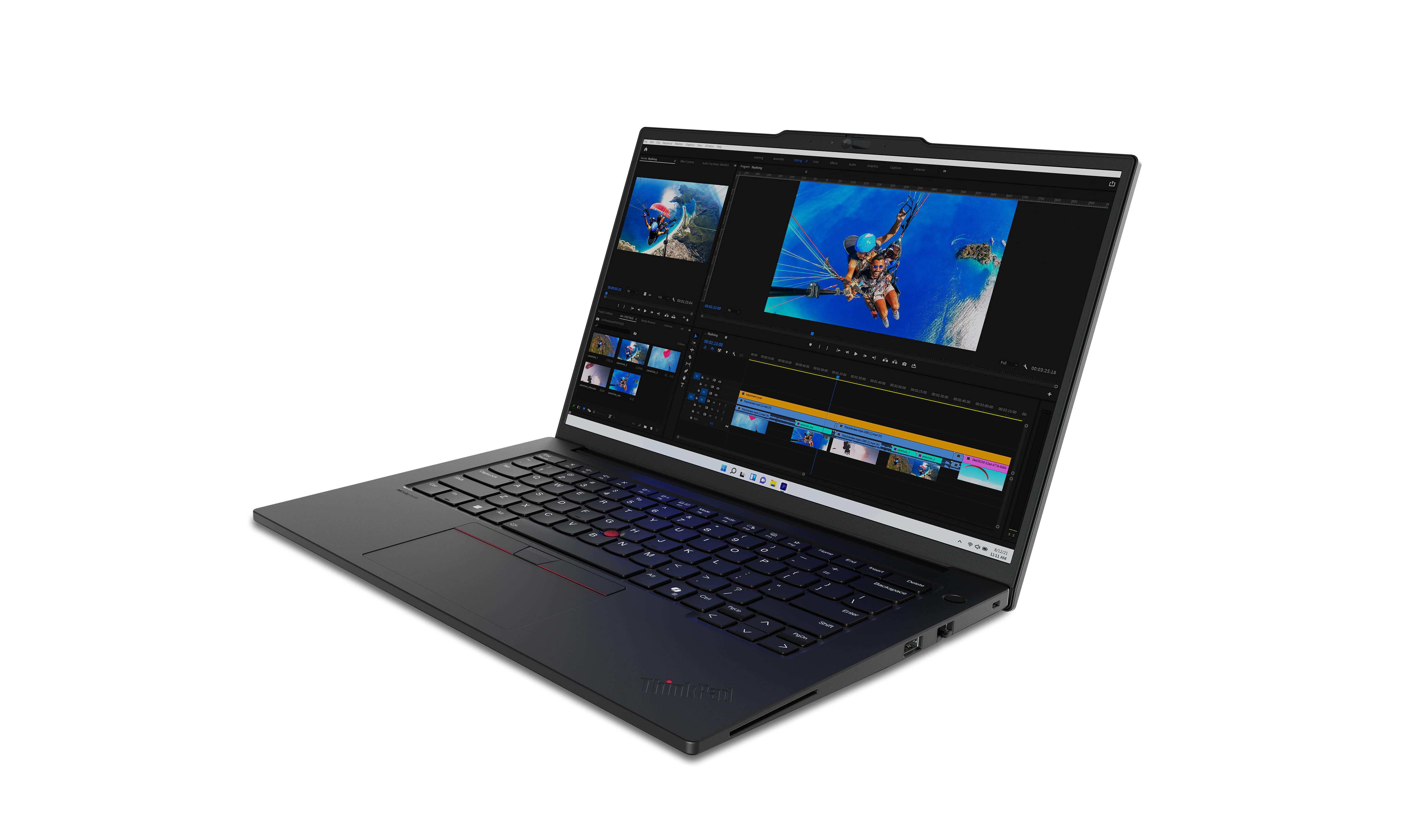 Lenovo ThinkPad P14s Gen 5 21G2 - Intel Core Ultra 7 155H / 1.4 GHz - Win 11 Pro - RTX 500 Ada - 16 GB RAM - 512 GB SSD TCG Opal Encryption 2, NVMe, Performance - 36.8 cm (14.5")