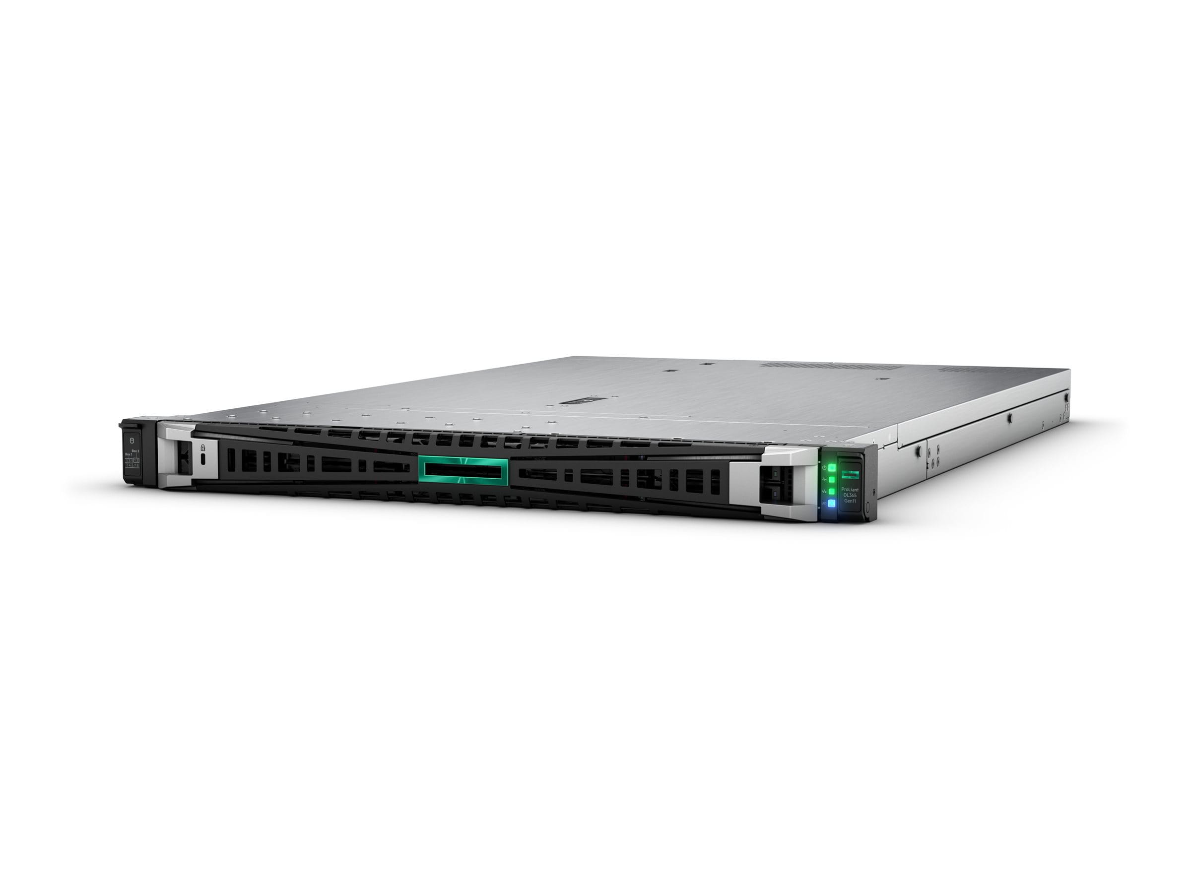 HPE ProLiant DL365 Gen11 - Server - Rack-Montage - 1U - zweiweg - 1 x EPYC 9224 / 2.5 GHz - RAM 64 GB - SATA/SAS/NVMe - Hot-Swap 6.4 cm (2.5") (Smart Choice)