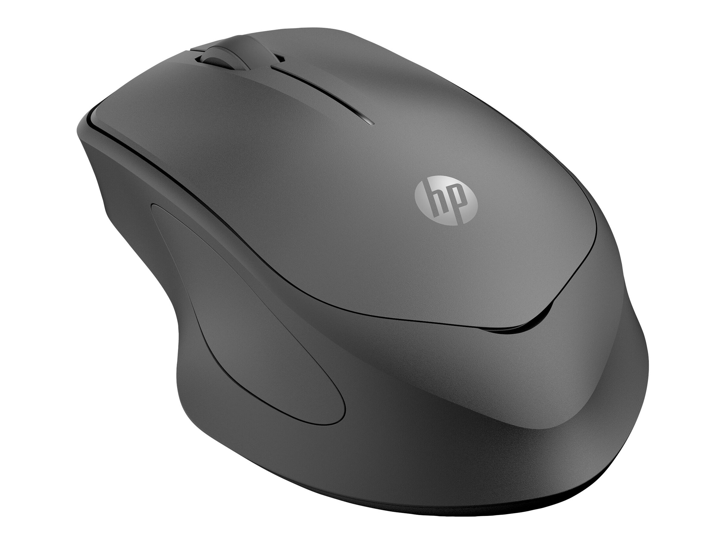 HP 285 Silent - Maus - ergonomisch - optisch - kabellos - 2.4 GHz - kabelloser Empfänger (USB)