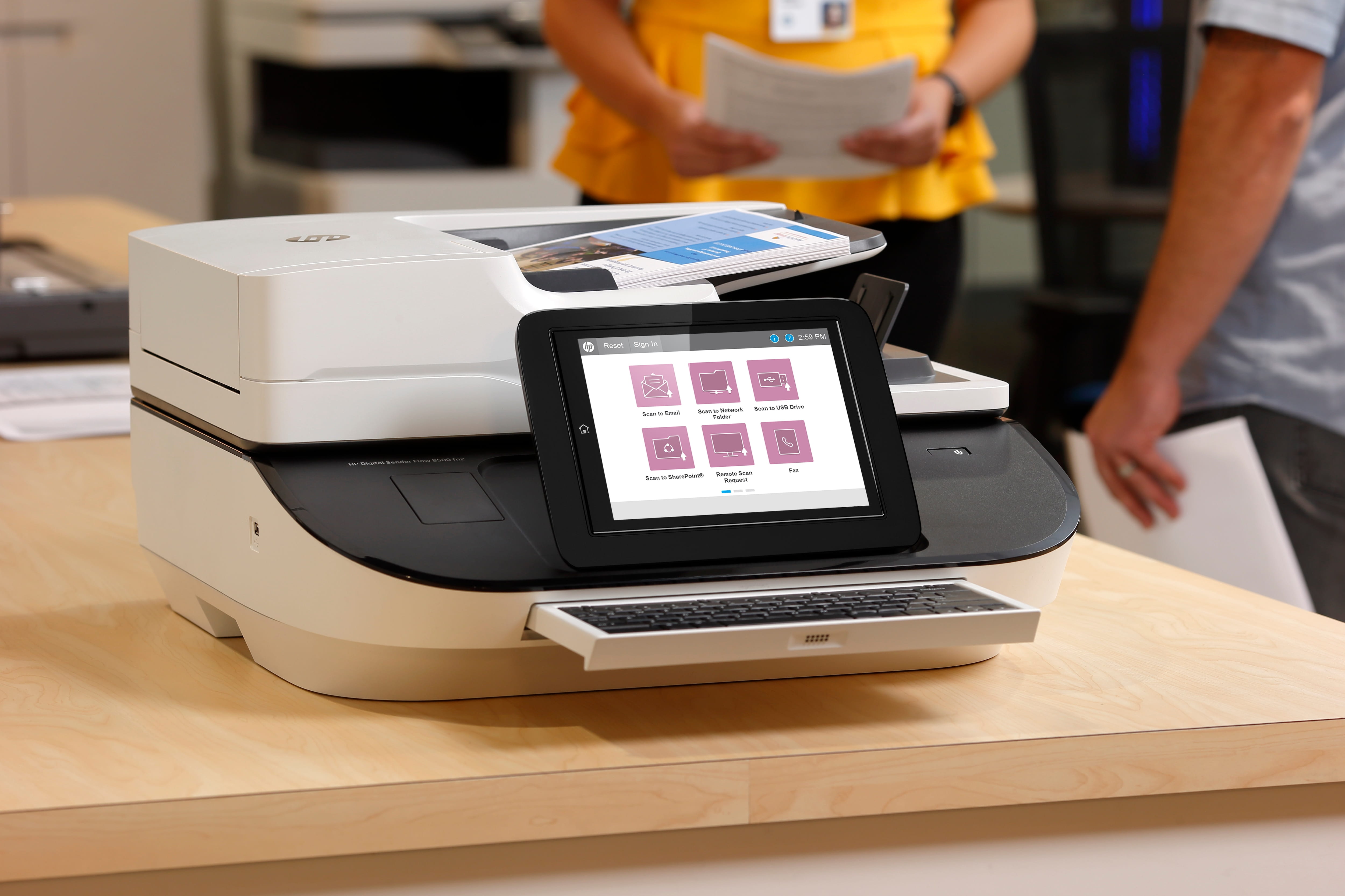 HP Digital Sender Flow 8500fn2 - Dokumentenscanner - Flachbett: CCD / ADF: CIS - Duplex - 216 x 864 mm - 600 dpi x 600 dpi - bis zu 92 Seiten/Min. (einfarbig)