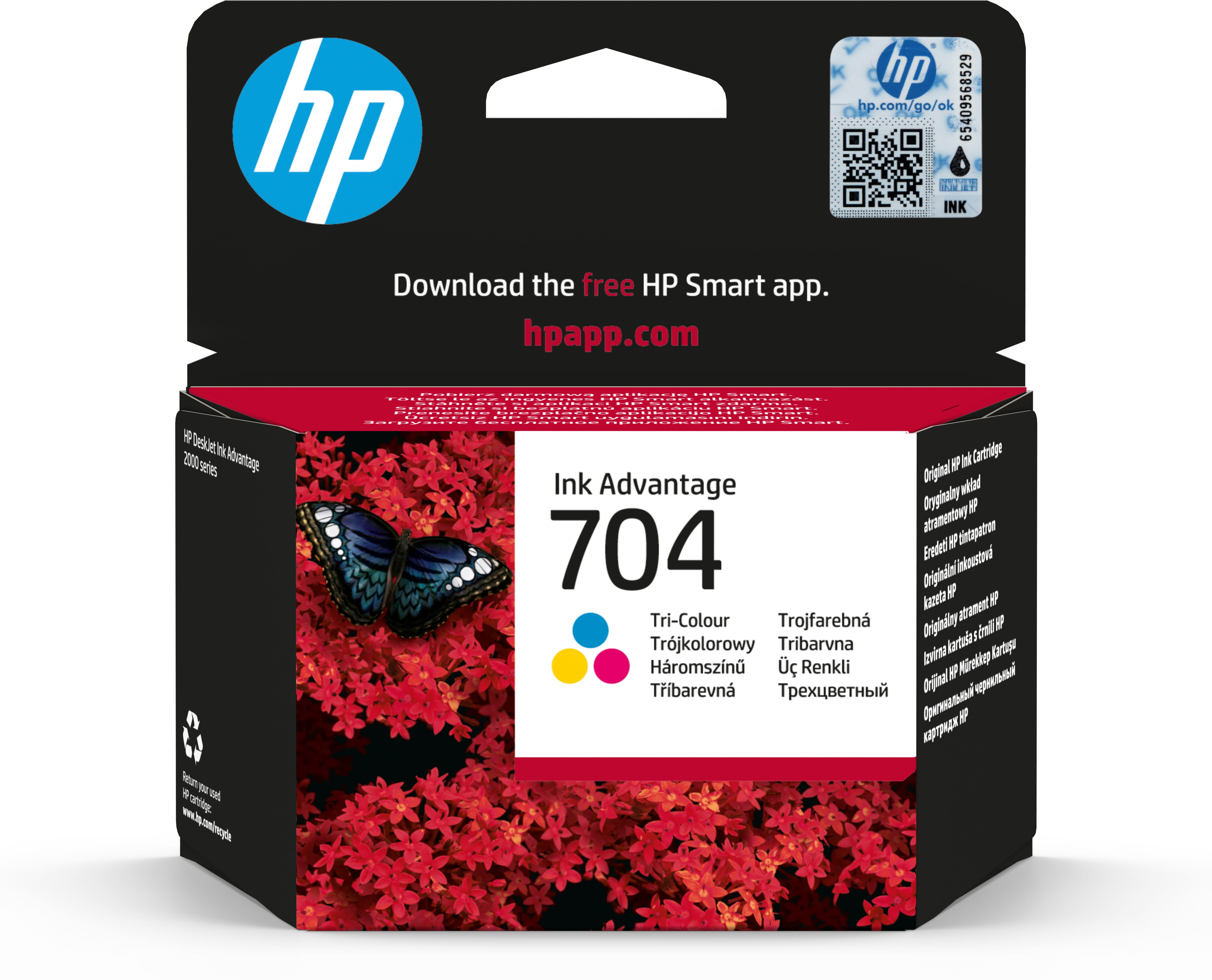 HP 704 - Farbe (Cyan, Magenta, Gelb) - Original