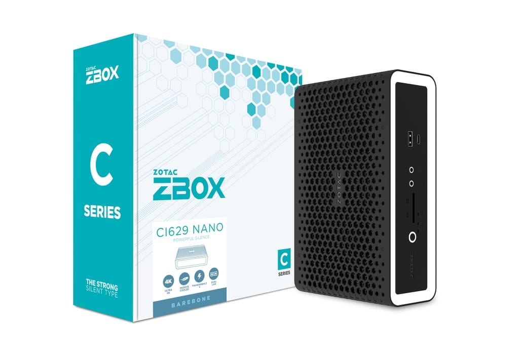 ZOTAC ZBOX nano CI629 - Barebone - Mini-PC - 1 x Core i3 i3-1315U / 1.2 GHz