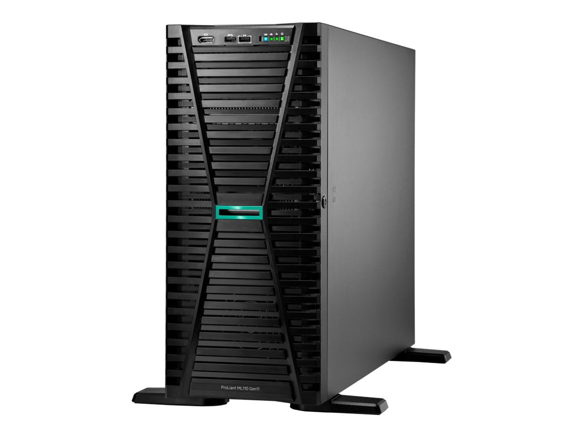 HPE ProLiant ML110 Gen11 - Server - Tower - 1 x Xeon Bronze 3508U / 2.1 GHz - RAM: 32 GB - 2x 2TB SATA - Netzteil 2x 1000W (Smart Choice)