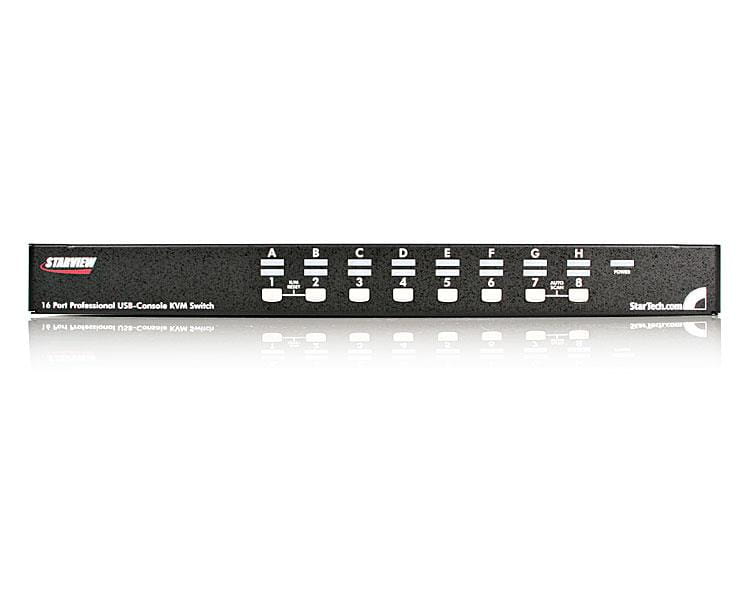 StarTech.com 16-Port USB PS/2 KVM-Switch mit OSD zur Rackmontage