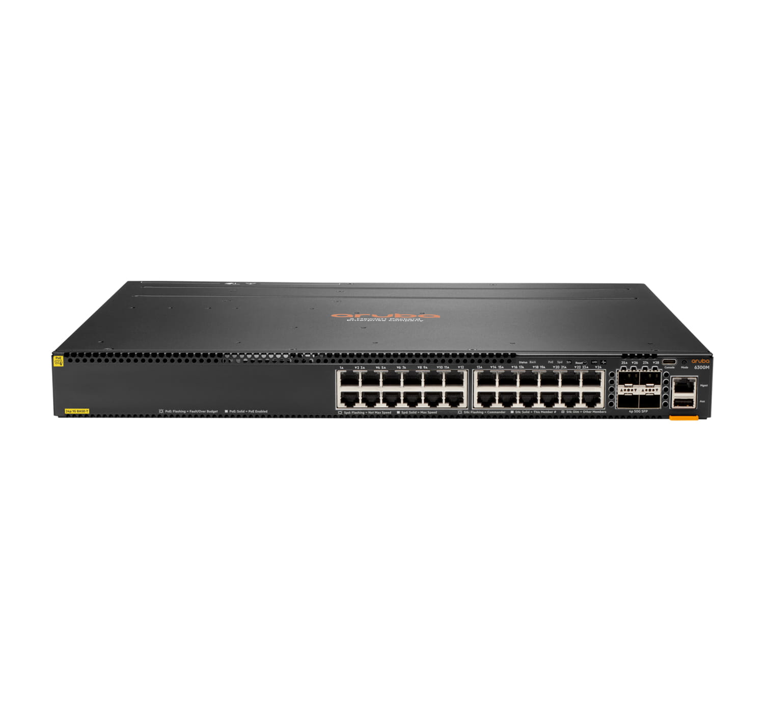 HPE Aruba 6300M - Switch - L3 - managed - 24 x 10/100/1000 (PoE+) HPE Aruba 6300M - Switch - L3 - managed - 24 x 10/100/1000 (PoE+)