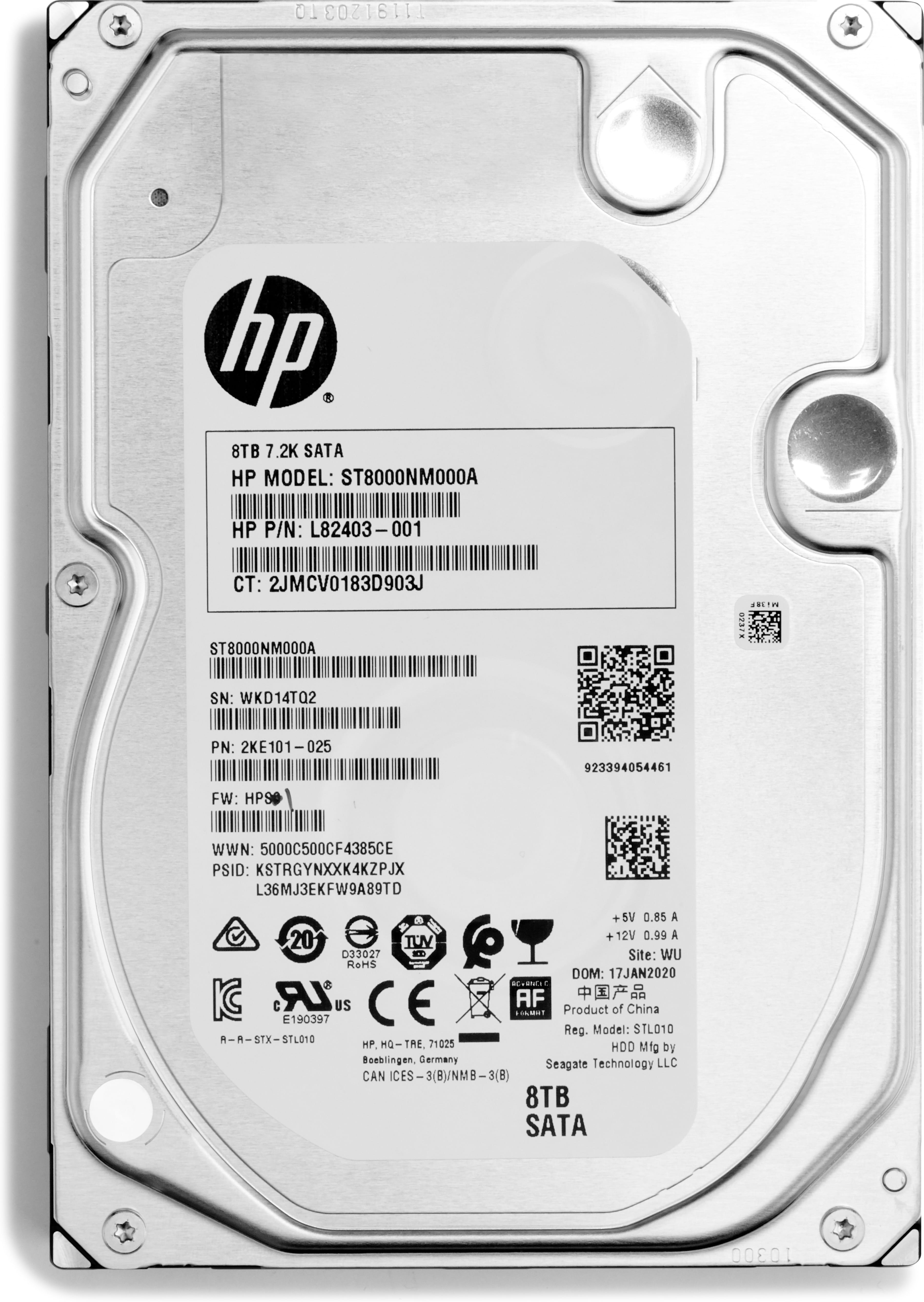 HP  Festplatte - 8 TB - intern - 3.5" LFF (8.9 cm LFF)
