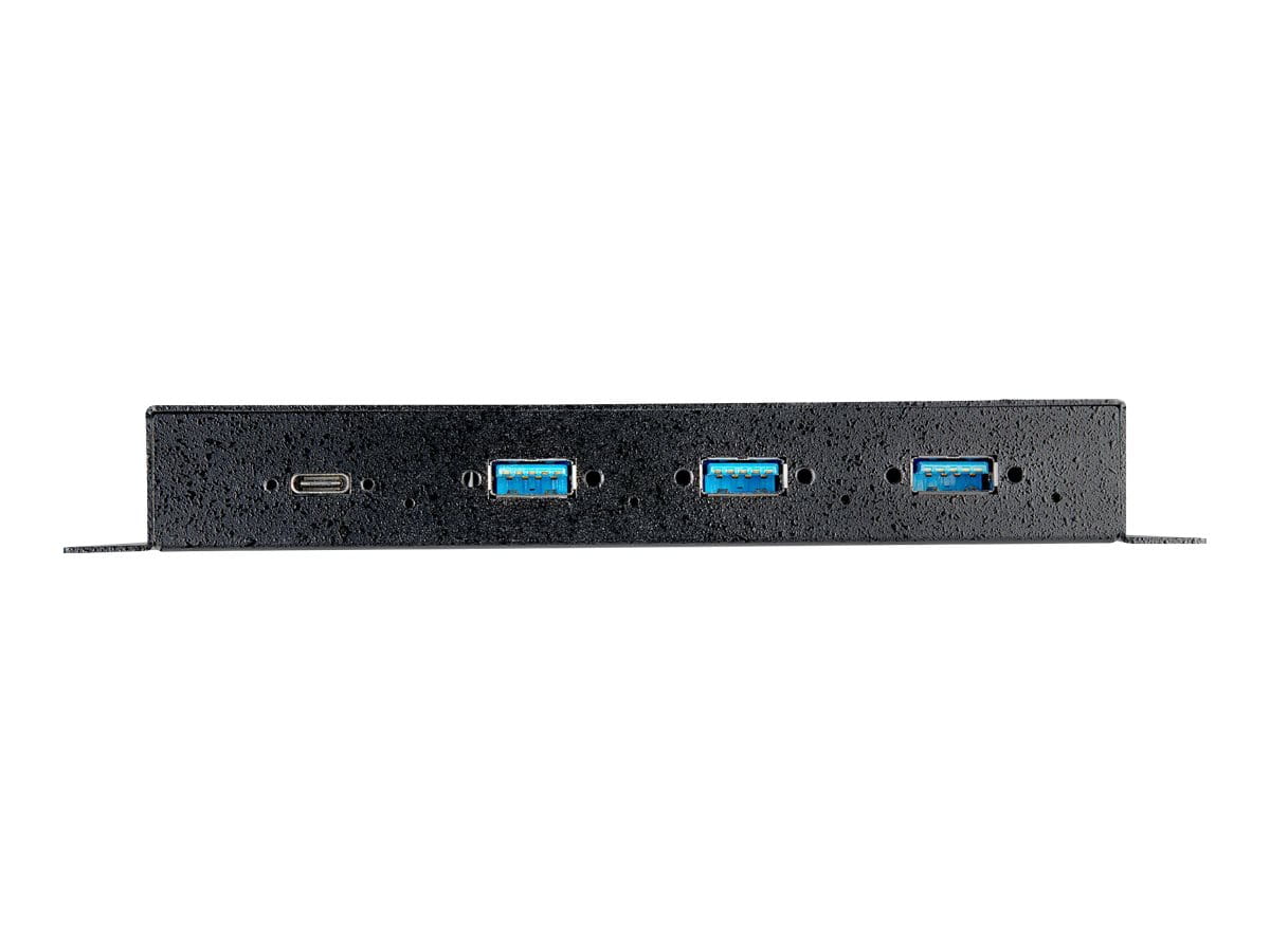 StarTech.com 4 Port USB-C Hub 10 Gbit/s - Metall Industrie USB Typ-C Hub mit 3xUSB-A & 1xUSB-C - ESD - USB-C oder USB-A Host - Eigenstromversorgender montierbarer USB 3.2/3.1 Gen 2 Hub (HB31C3A1CME)