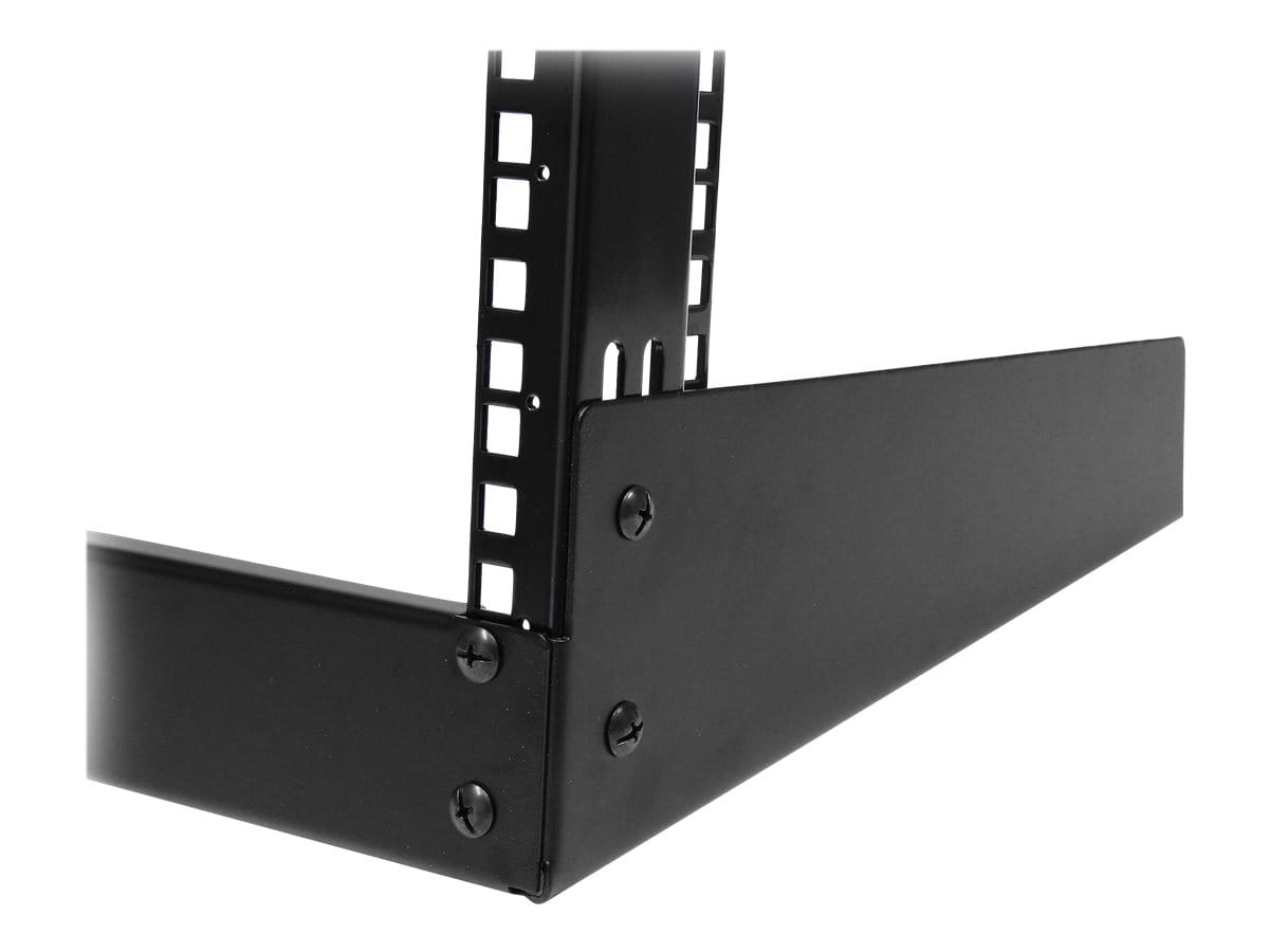 StarTech.com 12 HE 19" Desktop 2 Pfosten Open Frame Rack - Schrank offener Rahmen - Schwarz - 12U - 48.3 cm (19")