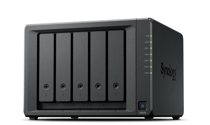 Synology DX525, 2,46 kg, Desktop, Schwarz