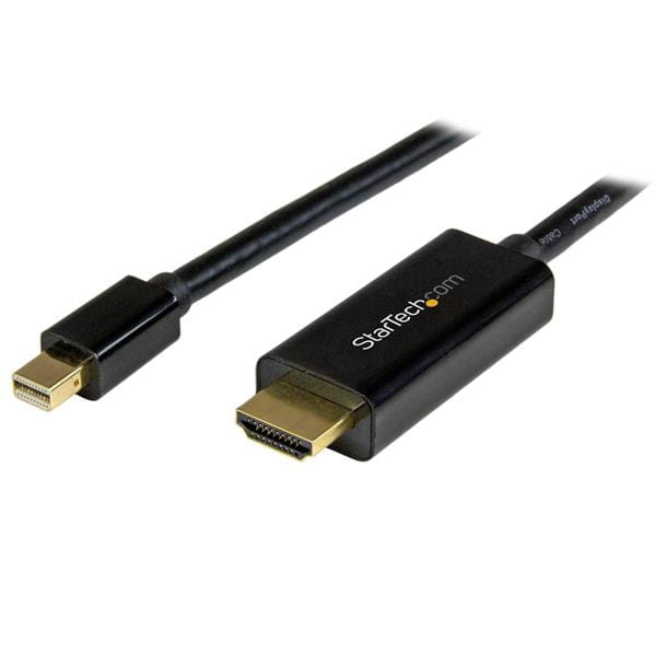 StarTech.com Mini DisplayPort auf HDMI Adapterkabel - Mini DP zu HDMI Adapter Kabel - 5m - Ultra HD 4K 30Hz - Schwarz - Videokabel - Mini DisplayPort (M)