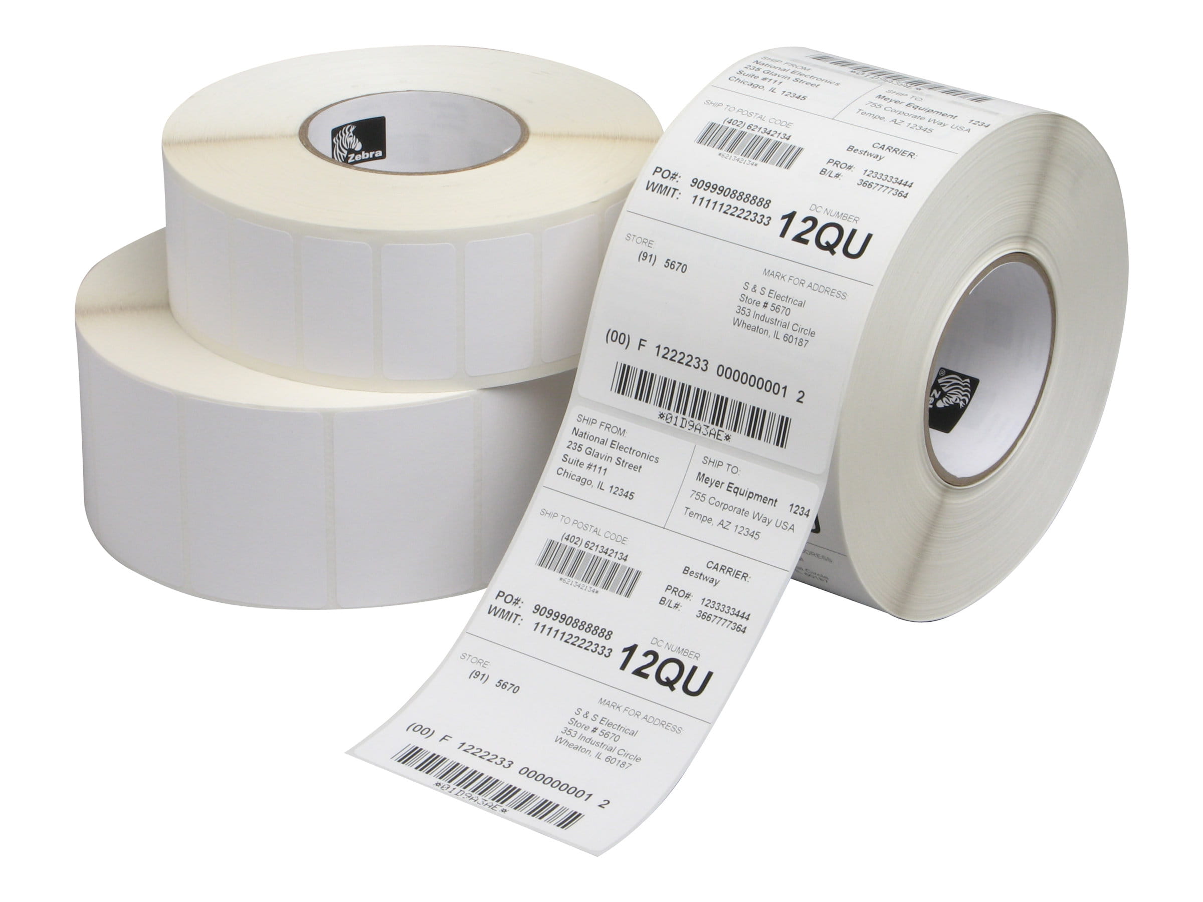 Z-Perform 1000T - Papier - matt - permanenter Acrylklebstoff - unbeschichtet - 130 Mikron - weiß - 168 x 368 mm 1190 Etikett(en) (1 Rolle(n)