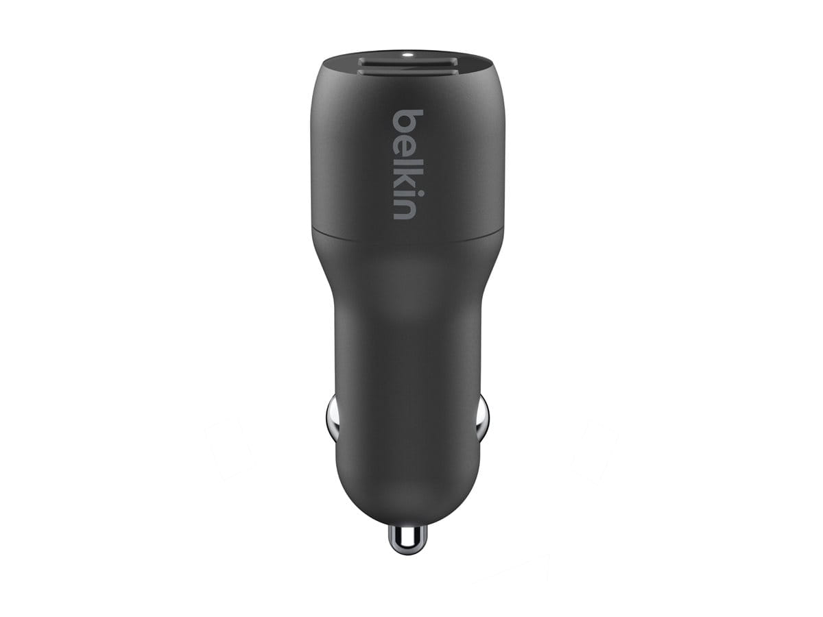 Belkin BoostCharge Dual Charger - Auto-Netzteil - 24 Watt - 4.8 A - 2 Ausgabeanschlussstellen (USB)