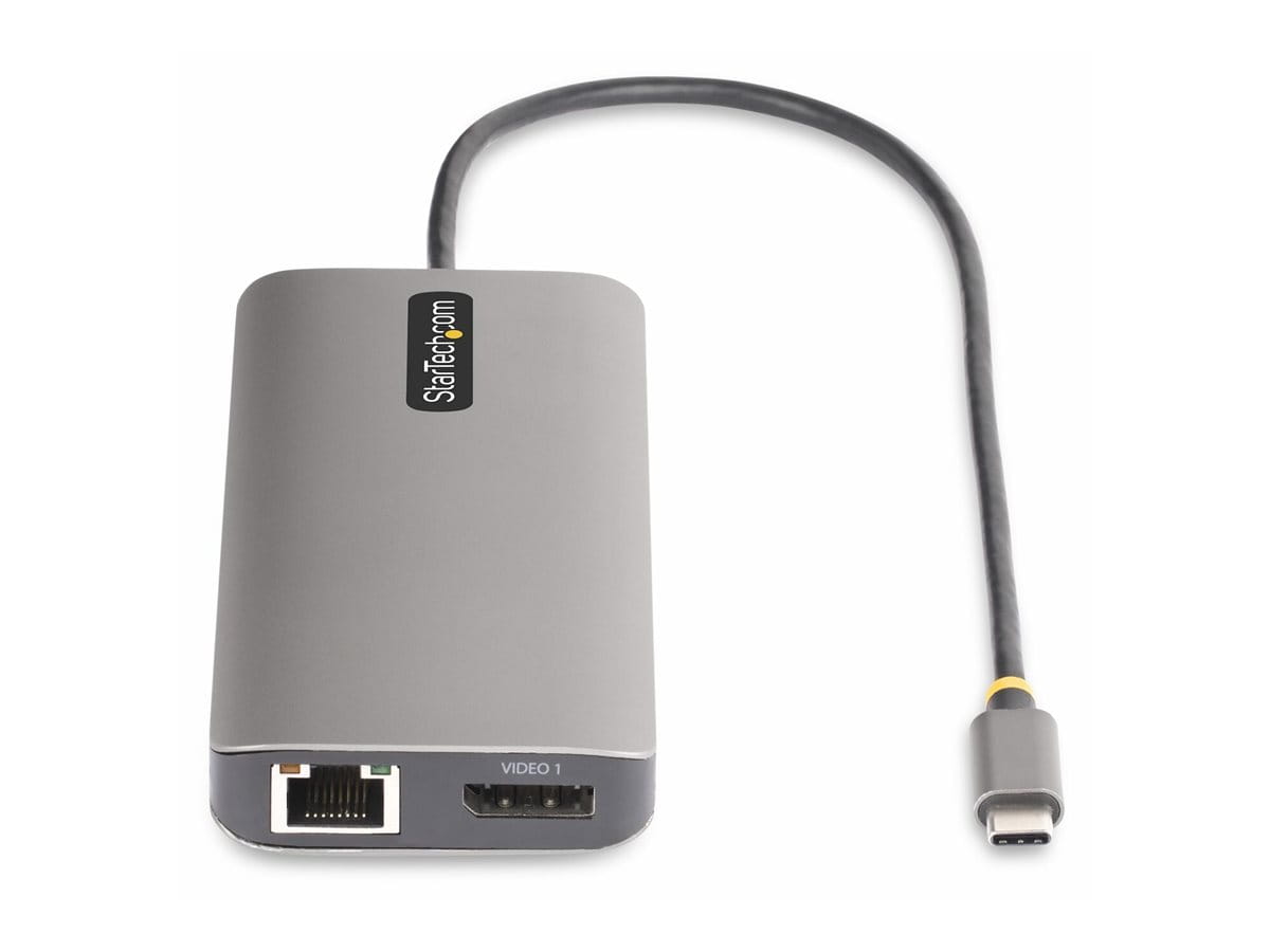 StarTech.com USB-C Triple-Monitor Multiport Adapter, HDMI/DP/Card Reader