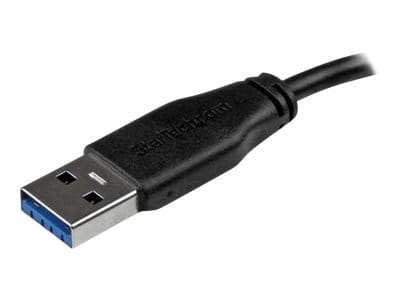 StarTech.com 15cm schlankes SuperSpeed USB 3.0 A auf Micro B Kabel - St/St - USB 3.0 Anschlusskabel - Schwarz - USB-Kabel - Micro-USB Typ B (M)