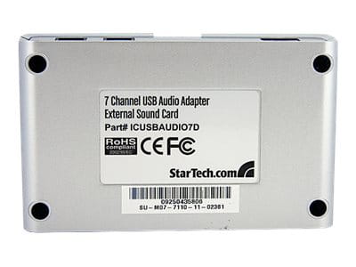 StarTech.com USB 2.0 Soundbox 7.1 Adapter - externe USB Soundkarte mit SPDIF Didital Audio