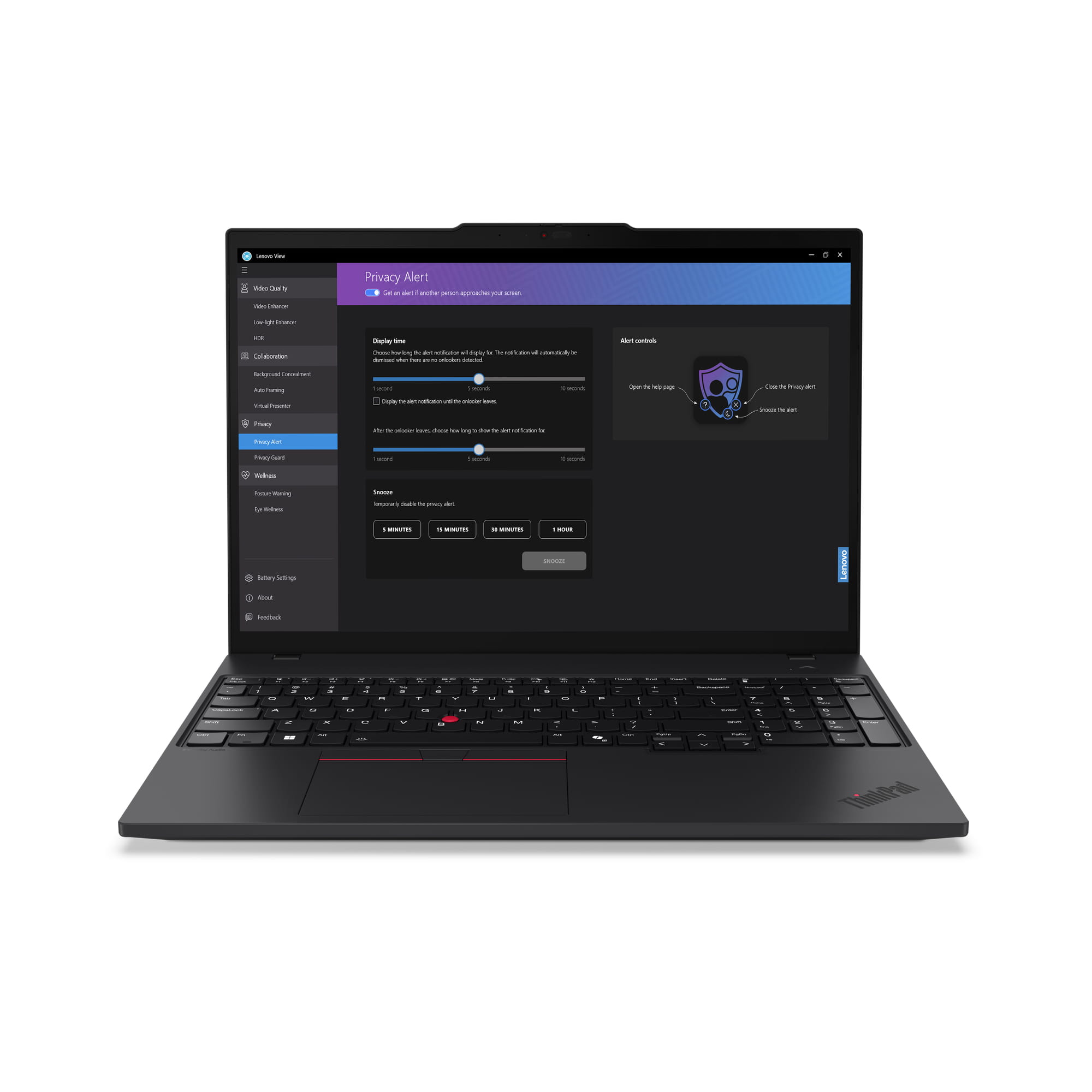 Lenovo ThinkPad T16 Gen 3 21MN - 180°-Scharnierdesign - Intel Core Ultra 7 155U / 1.7 GHz - Win 11 Pro - Intel Graphics - 32 GB RAM - 1 TB SSD TCG Opal Encryption 2, NVMe - 40.6 cm (16")