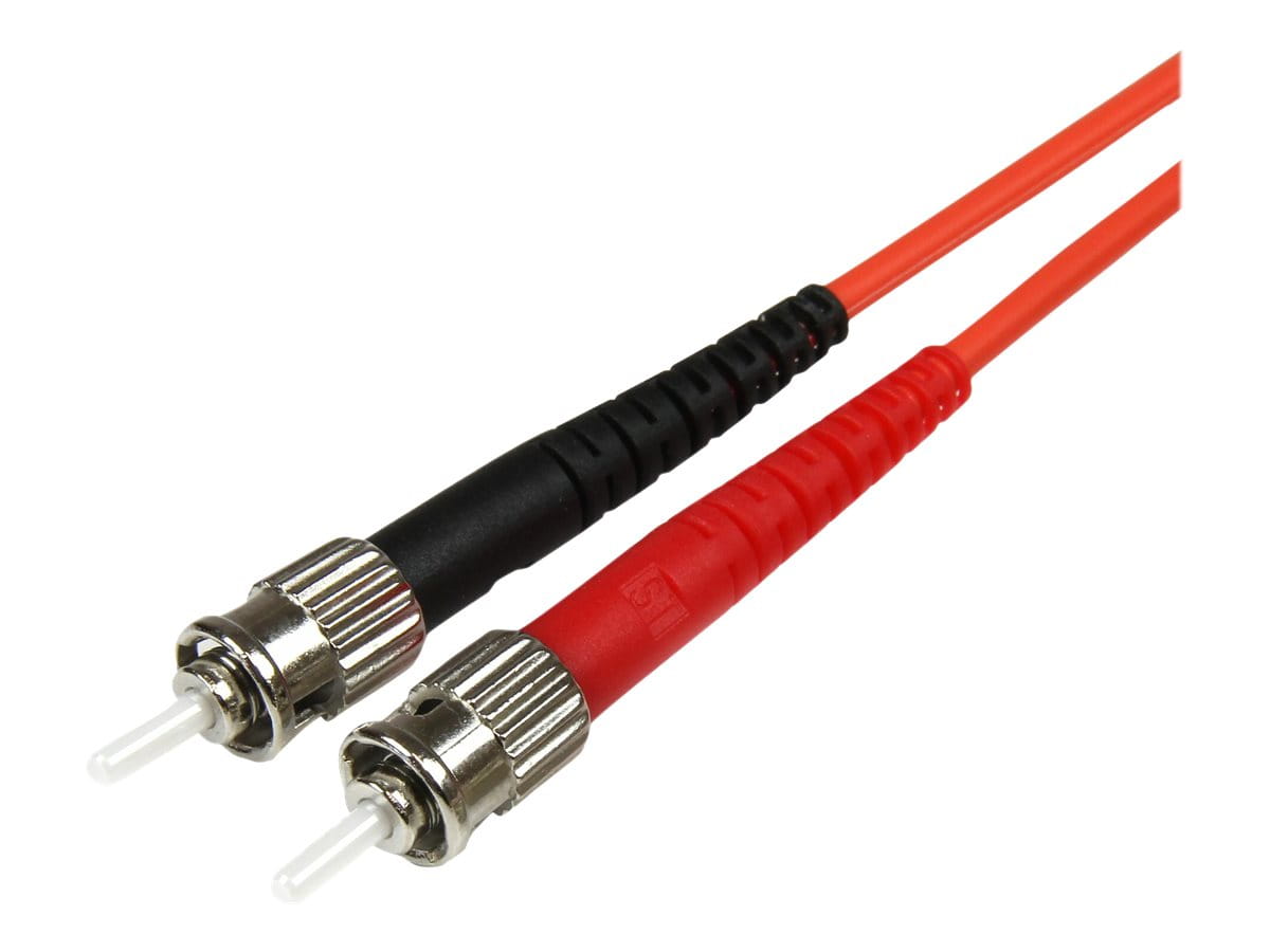 StarTech.com 1m Fiber Optic Cable - Multimode Duplex 50/125 - LSZH - LC/ST - OM2 - LC to ST Fiber Patch Cable - Patch-Kabel - ST multi-mode (M)