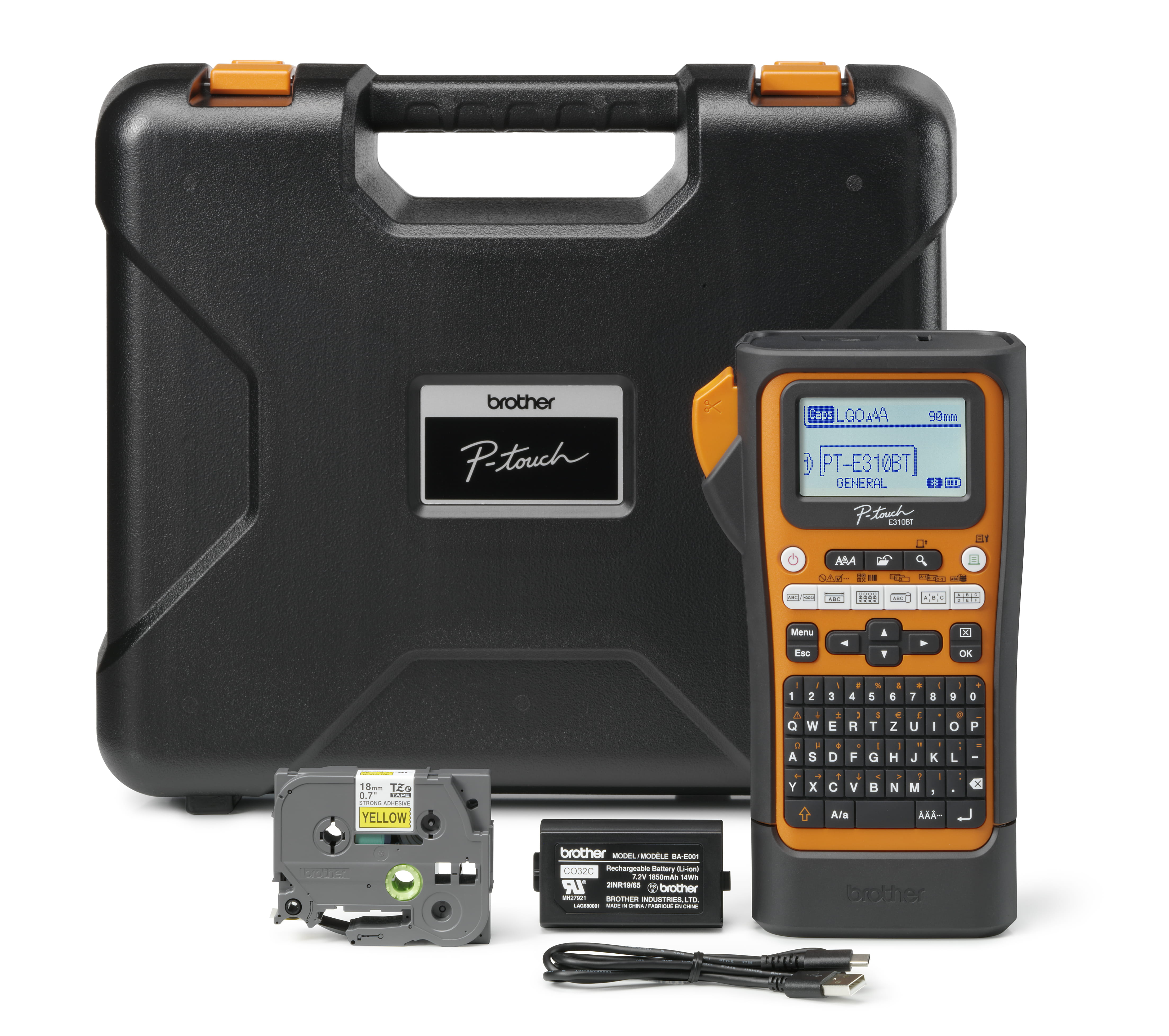 Brother P-Touch PT-E310BTVP - Beschriftungsgerät - s/w - Thermotransfer - Rolle (1,8 cm)