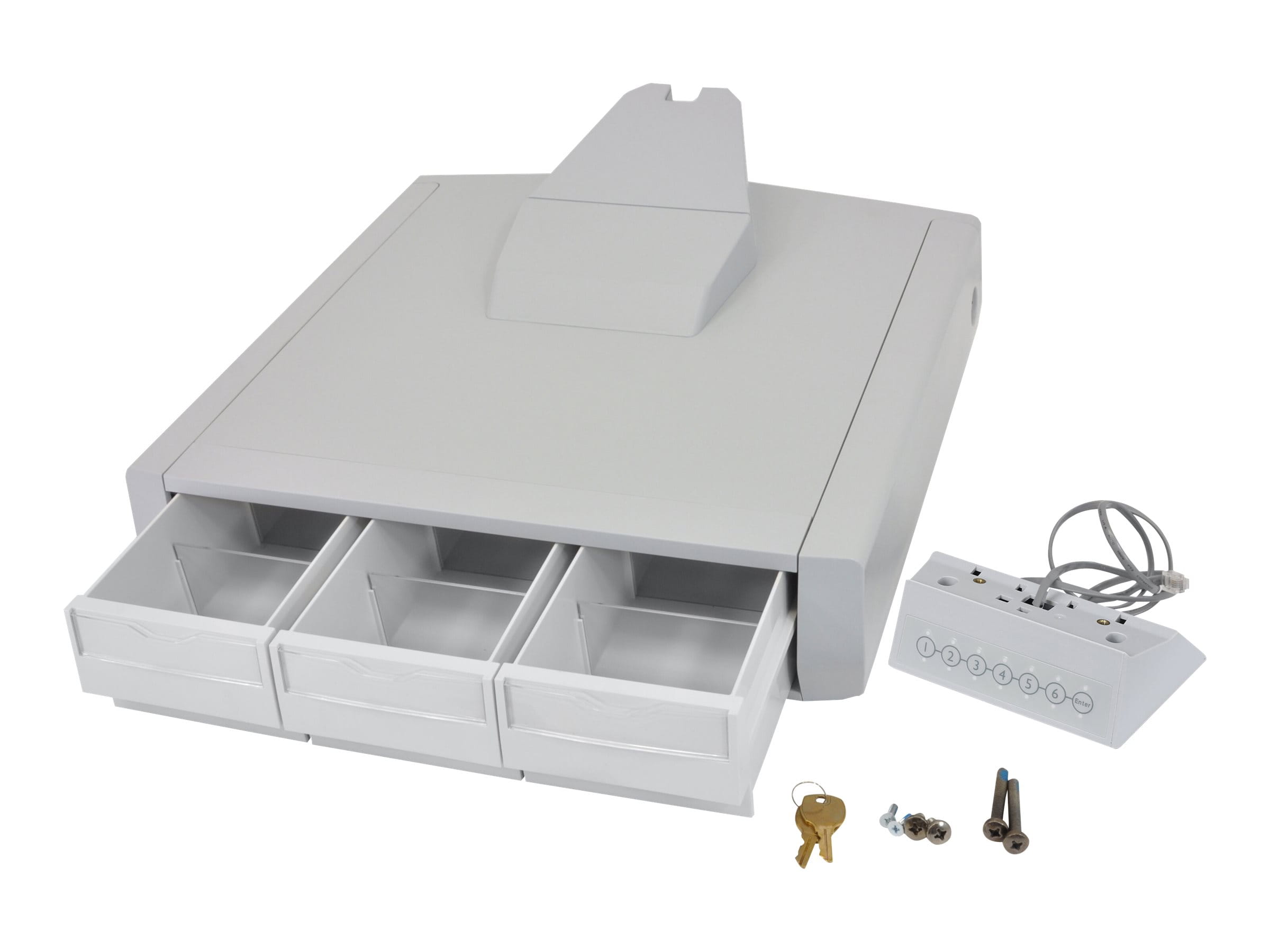 Ergotron SV44 Primary Triple Drawer for LCD Cart - Montagekomponente (Schubfach) Ergotron SV44 Primary Triple Drawer for LCD Cart - Montagekomponente (Schubfach)