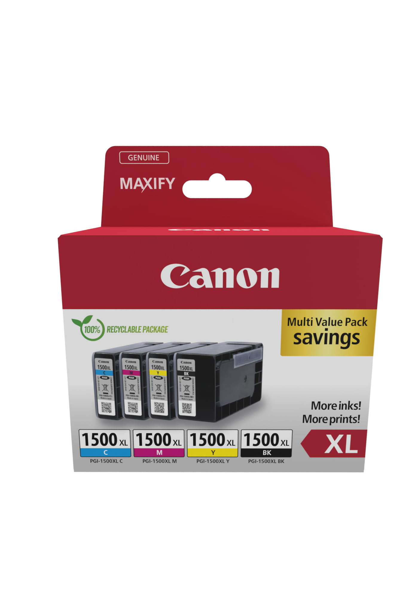 Canon PGI-1500XL BK/C/M/Y Multipack - 4er-Pack