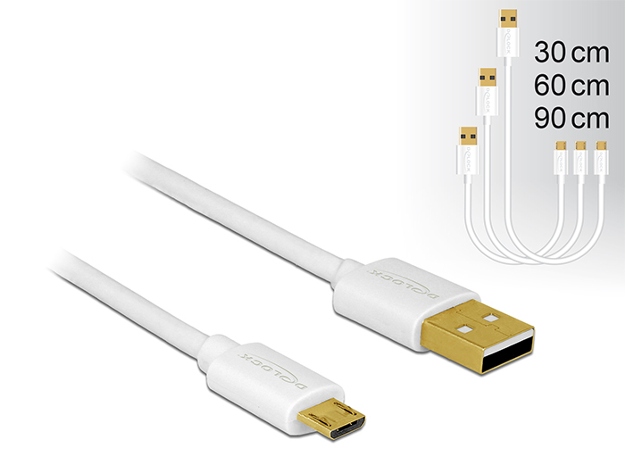 Delock USB-Kabelsatz - weiß