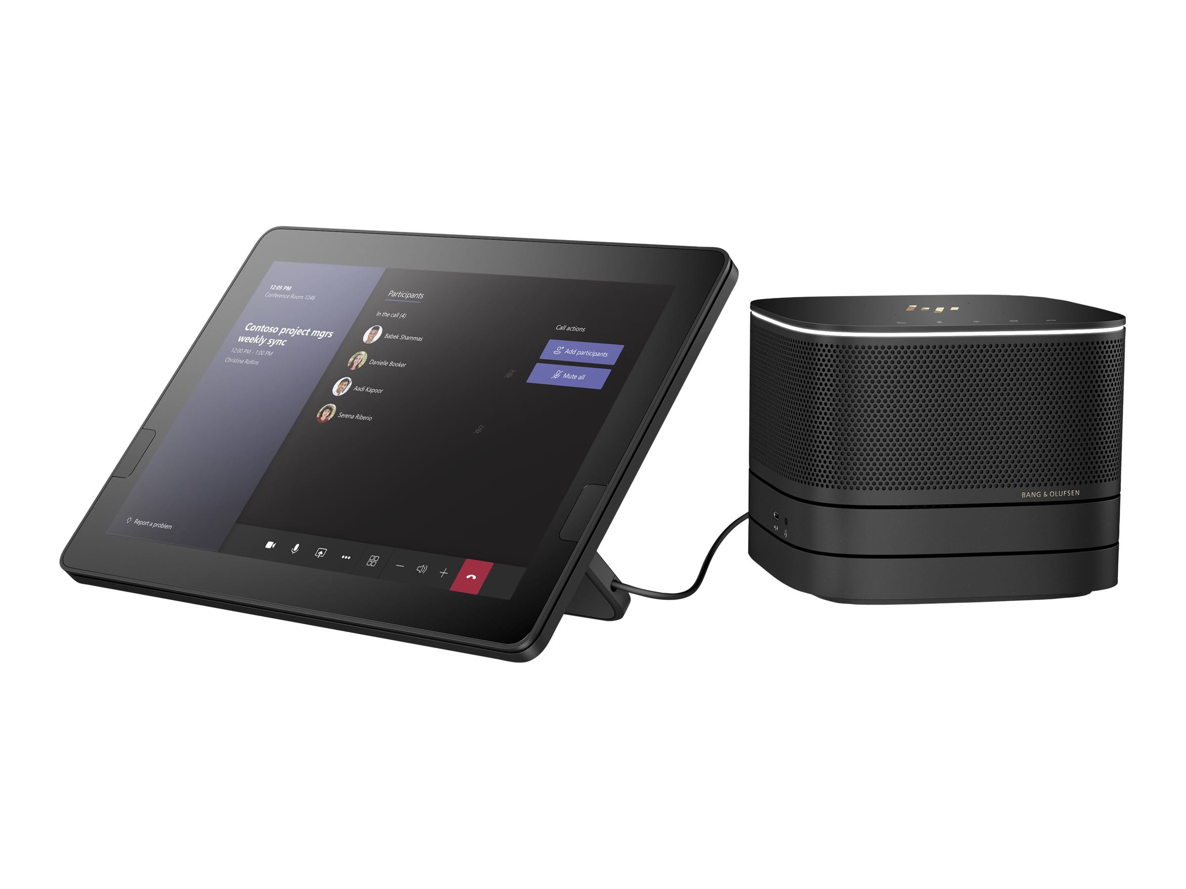 HP Elite Slice G2 with Microsoft Teams Rooms - USFF - Core i5 7500T / 2.7 GHz - vPro - RAM 8 GB - SSD 256 GB - NVMe - HD Graphics 630 - 1GbE - WLAN: 802.11a/b/g/n/ac, Bluetooth 4.2 - Win 10 IoT Enterprise 64-bit - Monitor: LCD 31.2 cm (12.3")