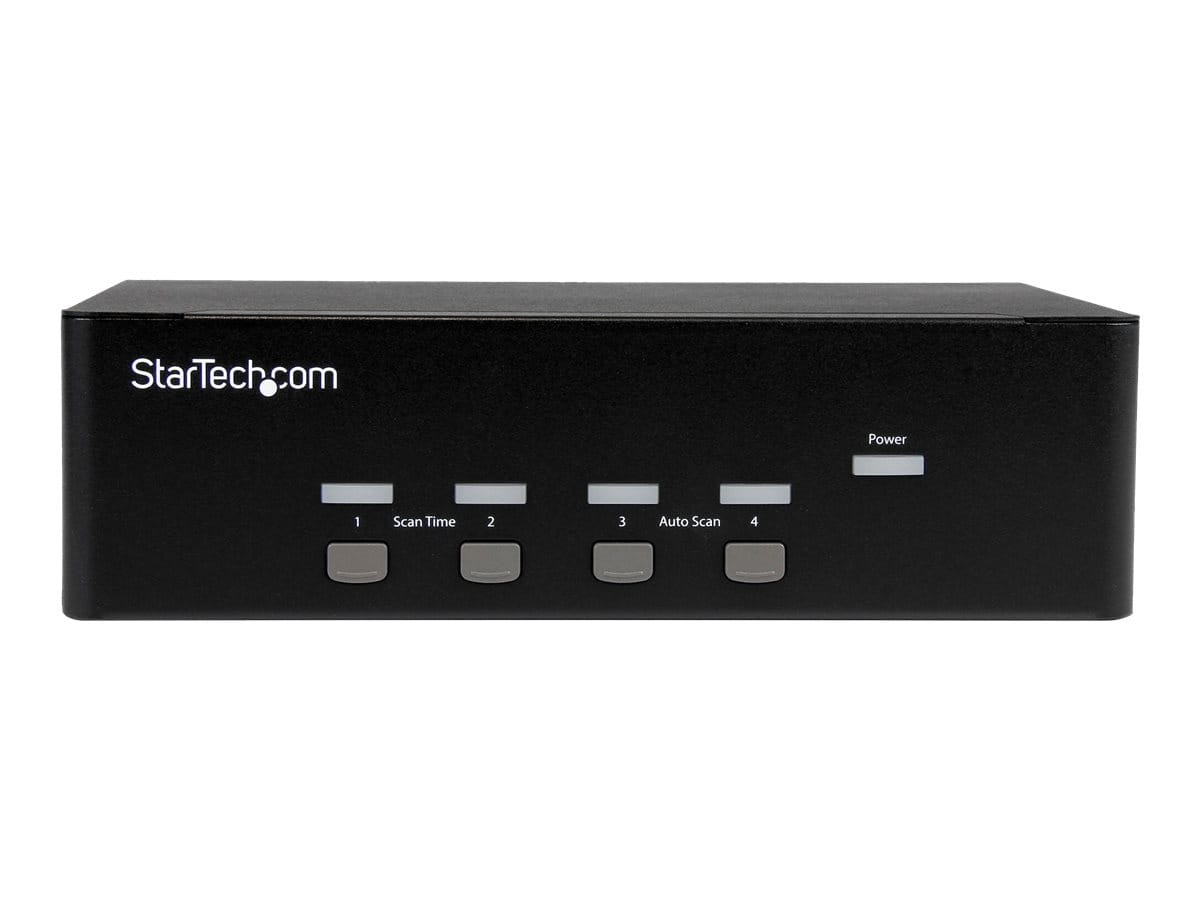 StarTech.com 4 Port KVM Switch mit Dual-VGA und 4-fach USB Hub