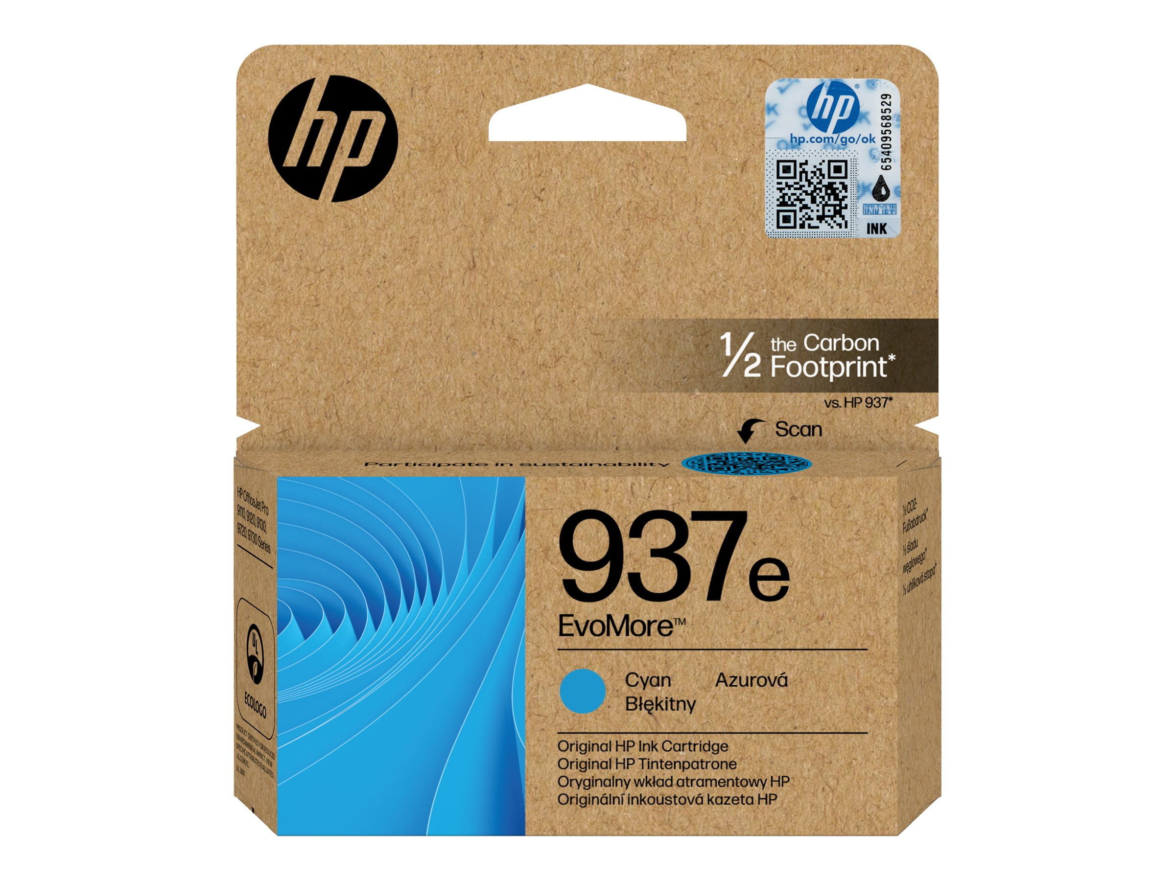 HP 937e EvoMore - Cyan - original - Tintenpatrone