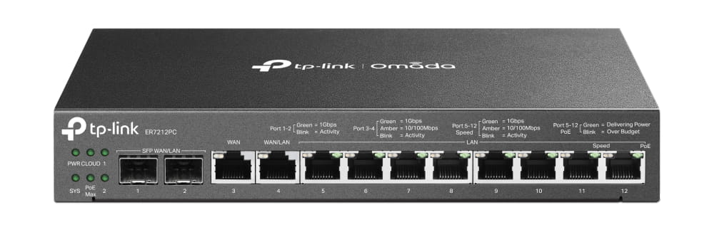 TP-LINK Omada ER7212PC V1 - Router 8-Port-Switch