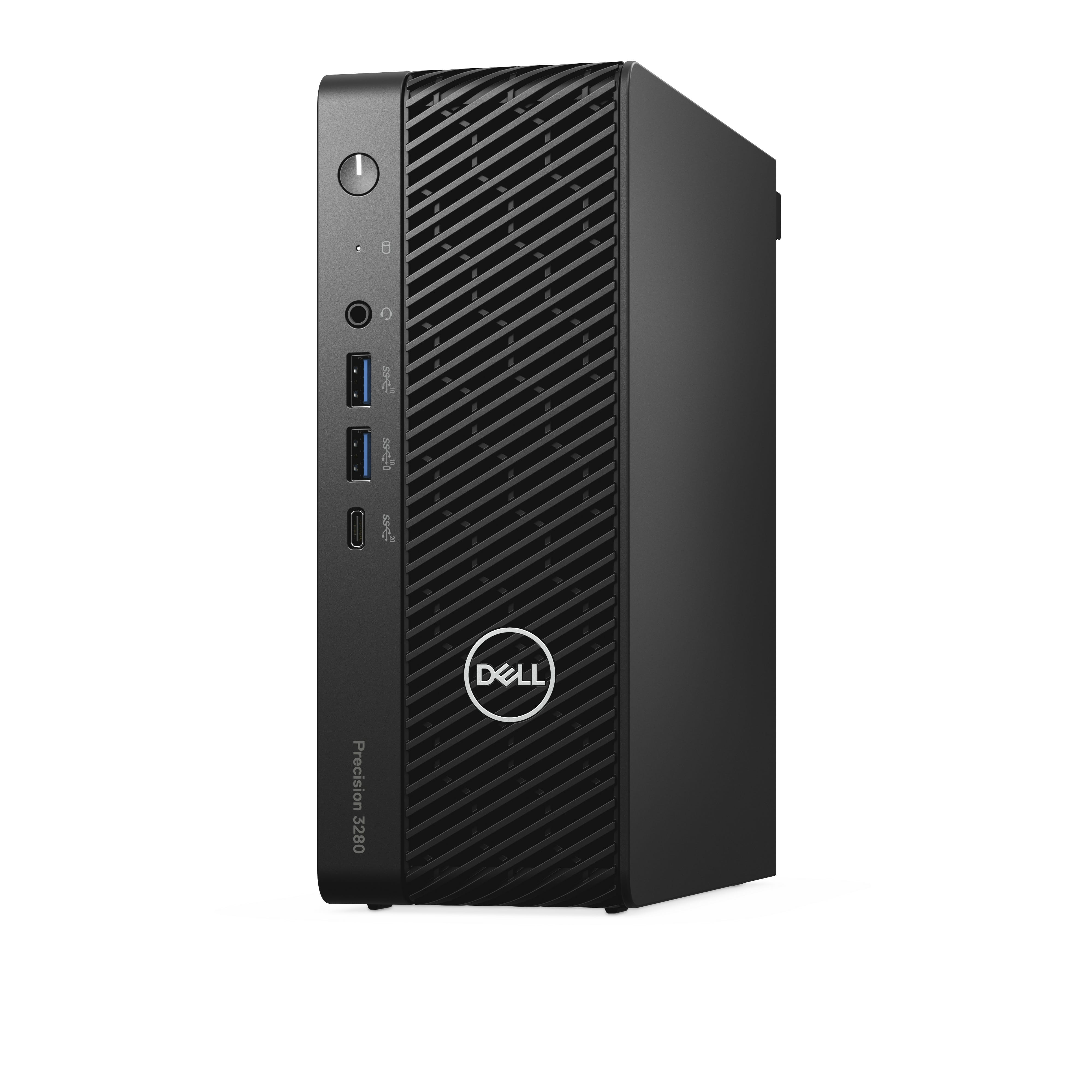 Dell Precision 3280 - CFF - 1 x Core i7 i7-14700 / 2.1 GHz - vPro Enterprise - RAM 16 GB - SSD 512 GB - NVMe, Class 40 - T1000 - 1GbE - Win 11 Pro - Monitor: keiner - Schwarz, schwarz (Tastatur) Dell Precision 3280 - CFF - 1 x Core i7 i7-14700 / 2.1 GHz - vPro Enterprise - RAM 16 GB - SSD 512 GB - NVMe, Class 40 - T1000 - 1GbE - Win 11 Pro - Monitor: keiner - Schwarz, schwarz (Tastatur)