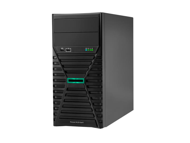 HPE ProLiant ML30 Gen11 Entry - Server - Tower - 4U - 1-Weg - 1 x Xeon E-2414 / 2.6 GHz - RAM 16 GB - SATA - nicht Hot-Swap-fähig 8.9 cm (3.5")