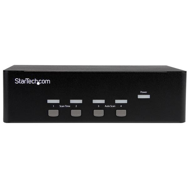 StarTech.com 4 Port KVM Switch mit Dual-VGA und 4-fach USB Hub