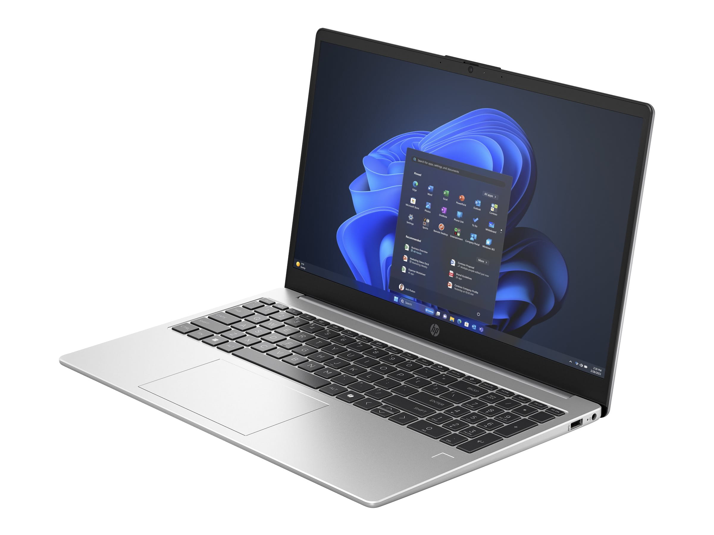 HP 250R G10 Notebook - Intel Core 5 120U / 1.4 GHz - Win 11 Pro - Intel Graphics - 16 GB RAM - 512 GB SSD NVMe - 39.6 cm (15.6")