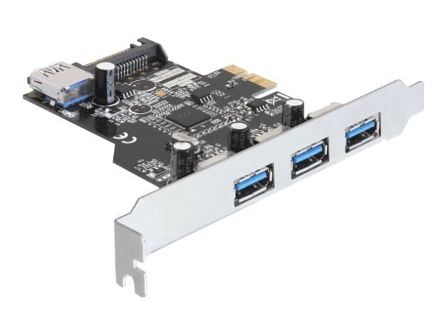 Delock PCI Express Card > 3 x external + 1 x internal USB 3.0