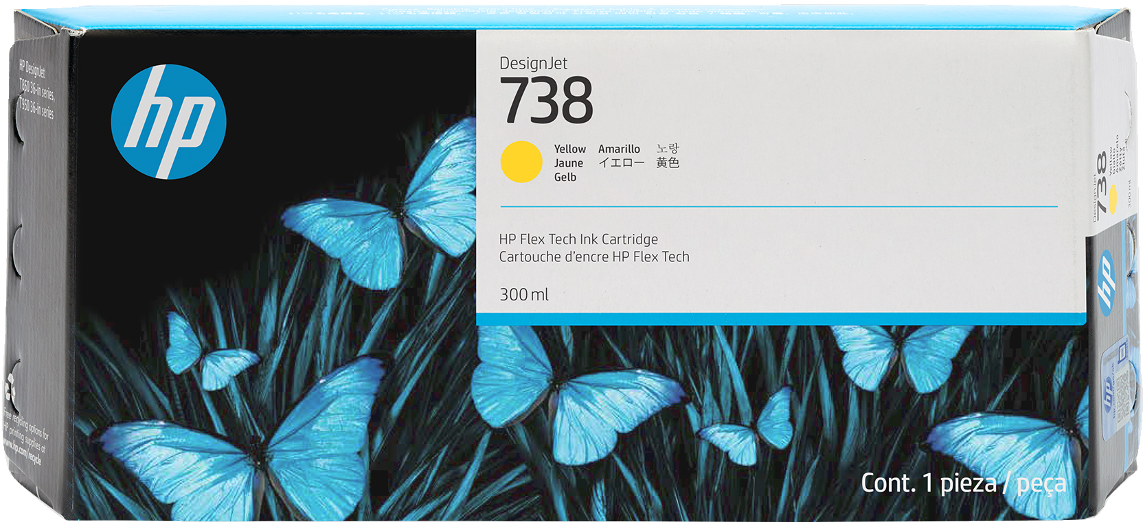 HP 738 - 300 ml - Gelb - original - DesignJet