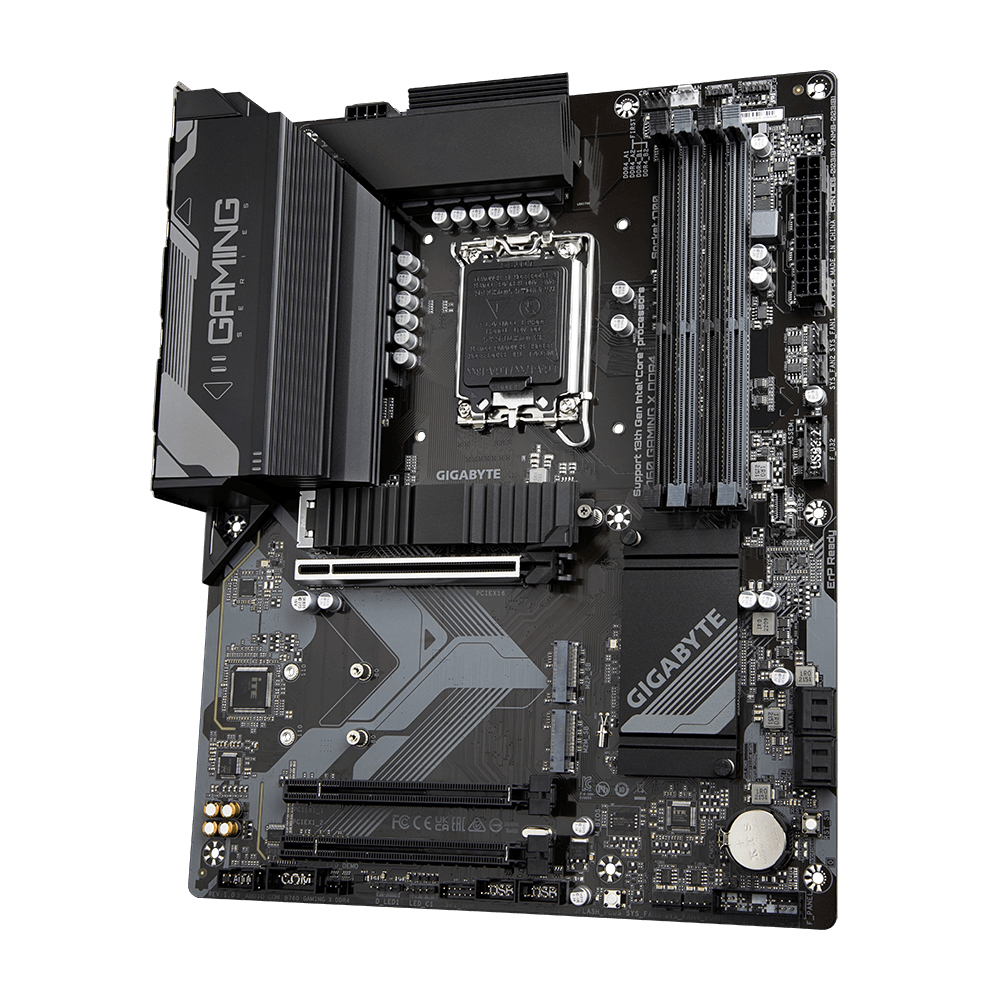 Gigabyte B760 GAMING X DDR4 - 1.0 - Motherboard - ATX - LGA1700-Sockel - B760 Chipsatz - USB-C 3.2 Gen2, USB 3.2 Gen 1 - 2.5 Gigabit LAN - Onboard-Grafik (CPU erforderlich)