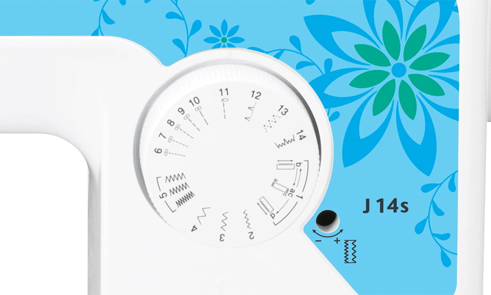 Brother J14S - Nähmaschine - 14 Stiche - 1 vier-Schritt