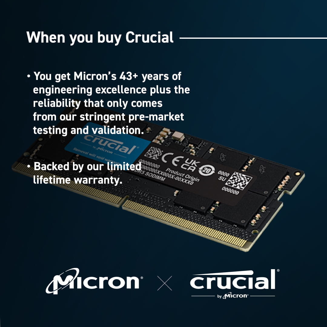 Crucial DDR5 - Modul - 16 GB - SO DIMM 262-PIN