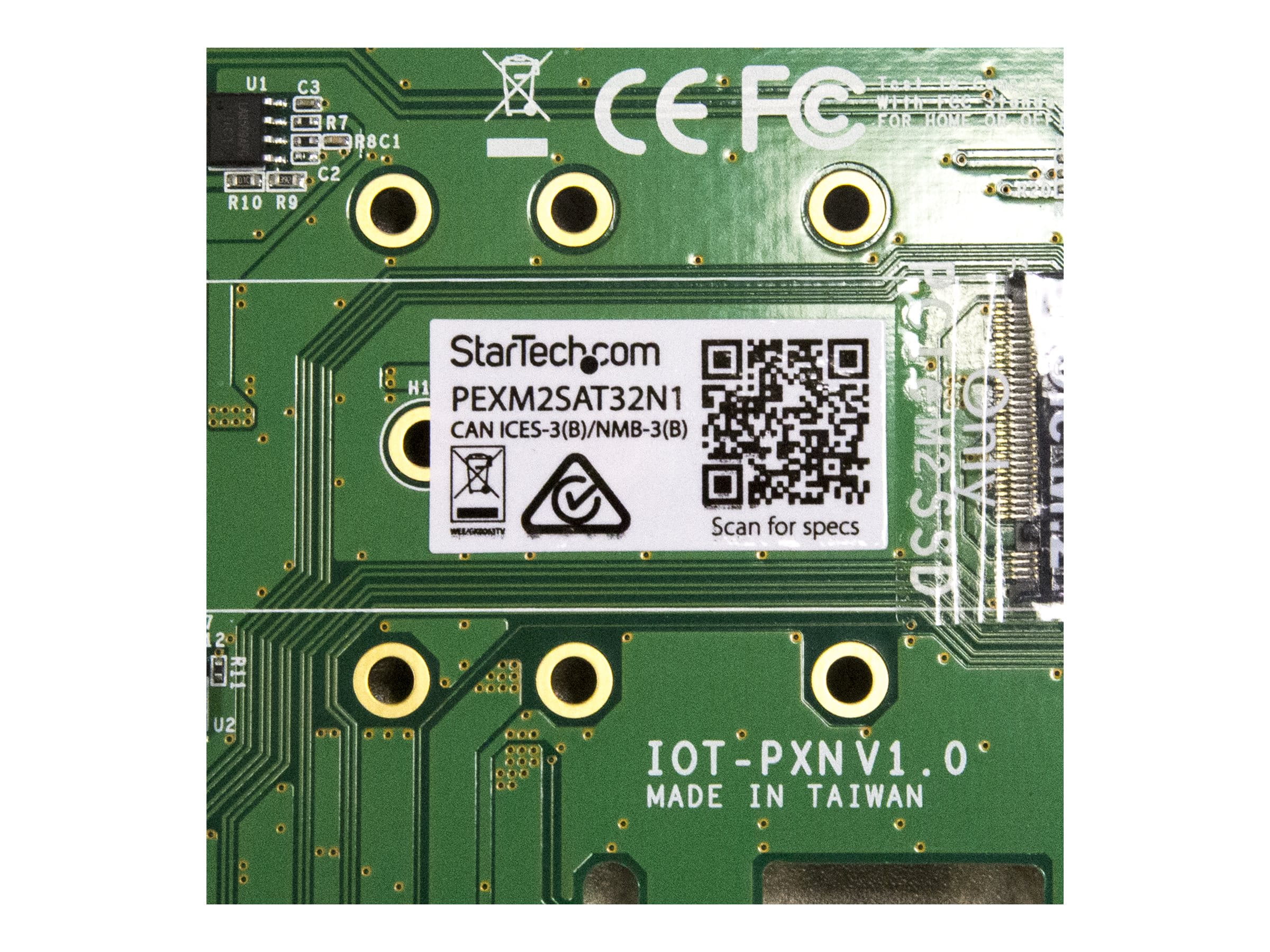 StarTech.com 3 Port M.2 SSD (NGFF) Adapterkarte - 1x PCIe (NVMe)