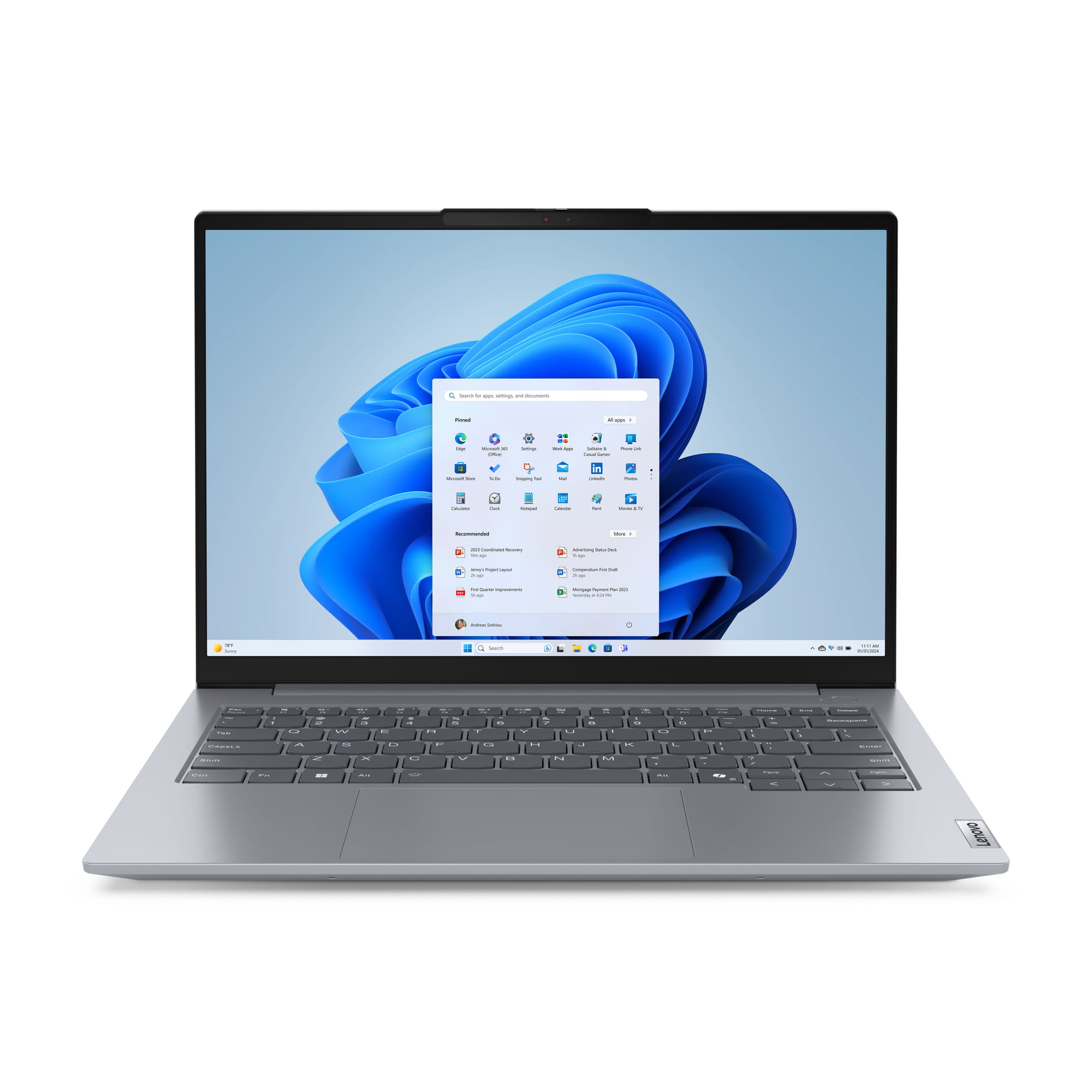 Lenovo ThinkBook 14, Intel Core Ultra 5, 35,6 cm (14"), 1920 x 1200 Pixel, 32 GB, 1 TB, Windows 11 Pro