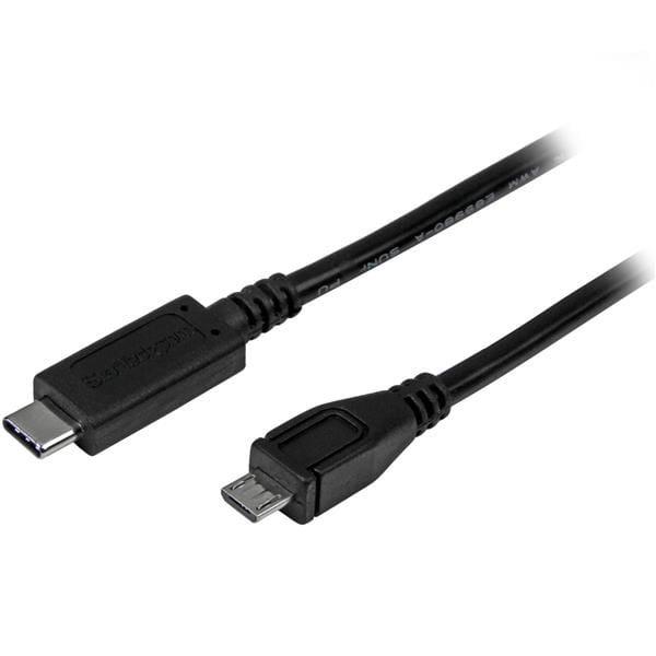 StarTech.com USB 2.0 USB-C auf Micro-B Kabel - 1m - USB C zu Micro B Anschlusskabel - USB-Kabel - 24 pin USB-C (M)