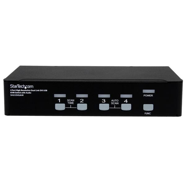 StarTech.com 4 Port Dual Link DVI USB KVM Switch mit Audio