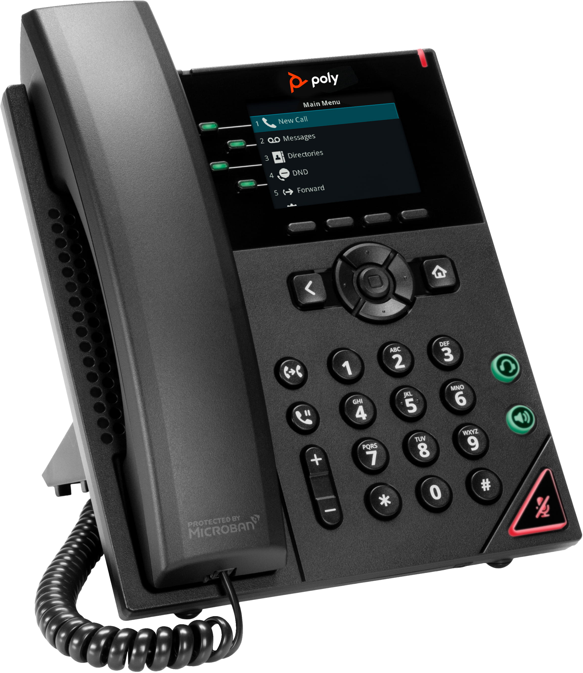 HP Poly VVX 250 - VoIP-Telefon - dreiweg Anruffunktion