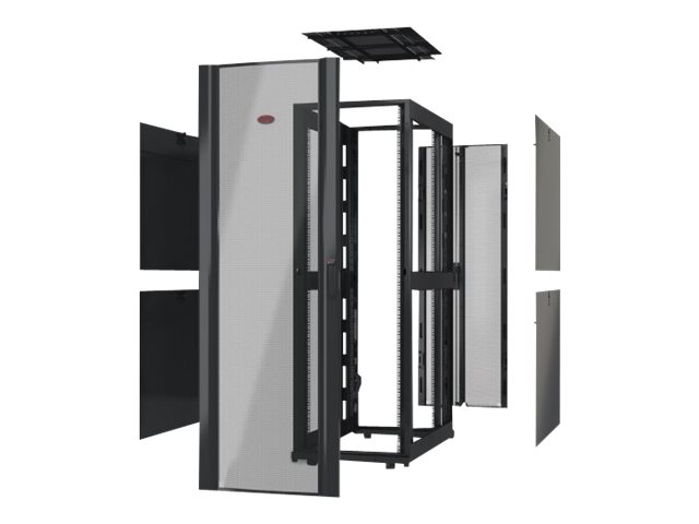 APC NetShelter SX Enclosure Without Sides Without Doors - Schrank offener Rahmen - Schwarz - 42HE - 48.3 cm (19")