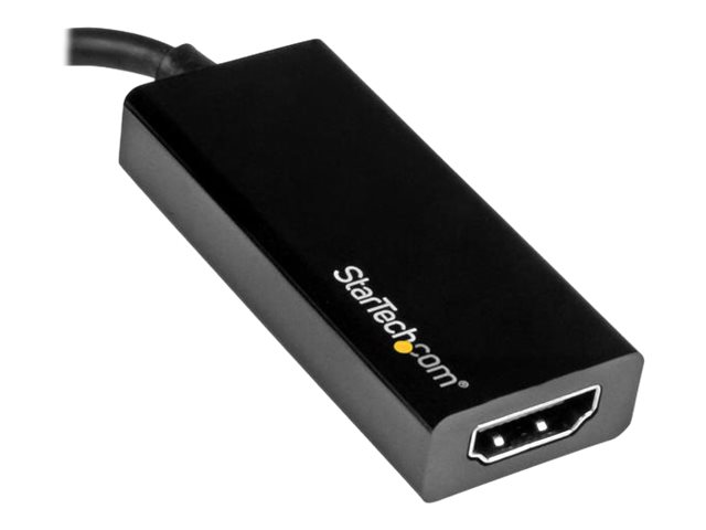 StarTech.com USB C to HDMI Adapter - USB 3.1 Type C Converter - 4K 30Hz UHD - Videoadapter - 24 pin USB-C männlich zu HDMI weiblich - 14.7 cm - Schwarz - unterstützt 4K 30 Hz (3840 x 2160)