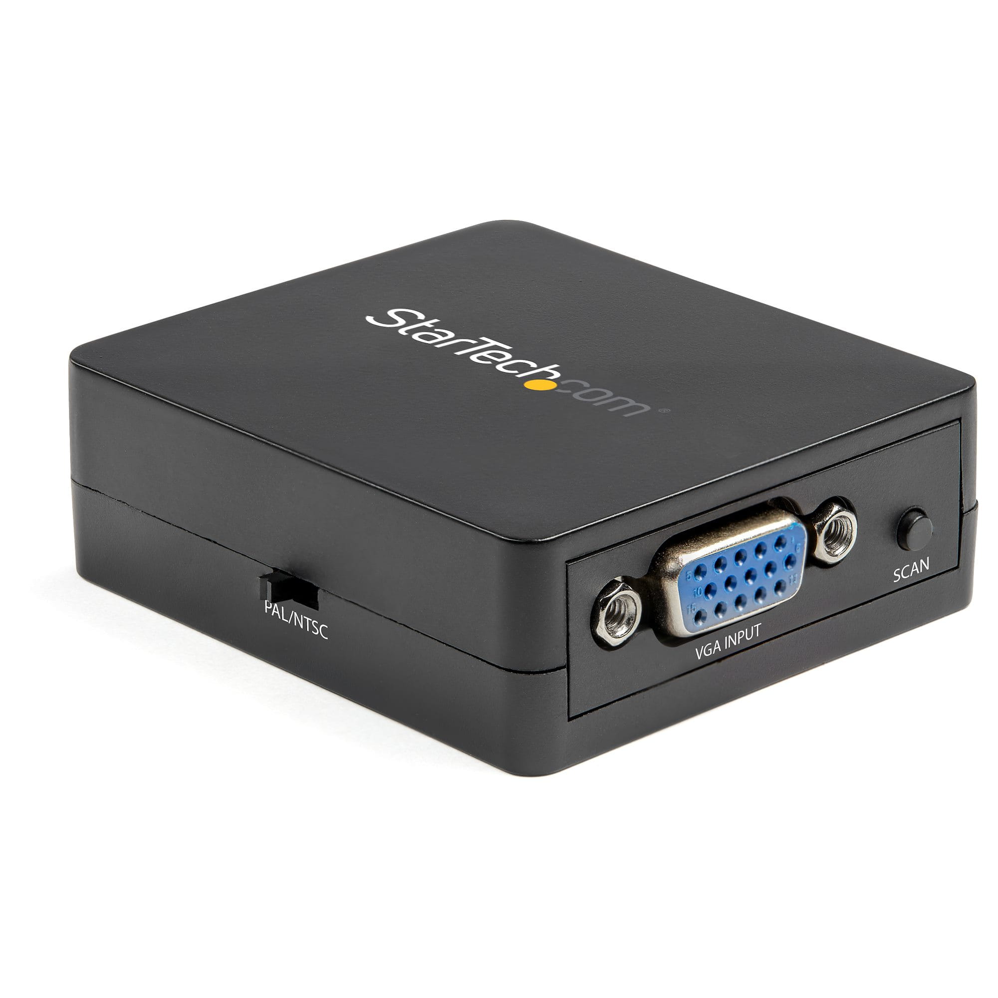 StarTech.com 1080p VGA to RCA and S-Video Converter - USB Powered - Videoadapter - VGA/S-Video/FBAS - HD-15 (VGA)