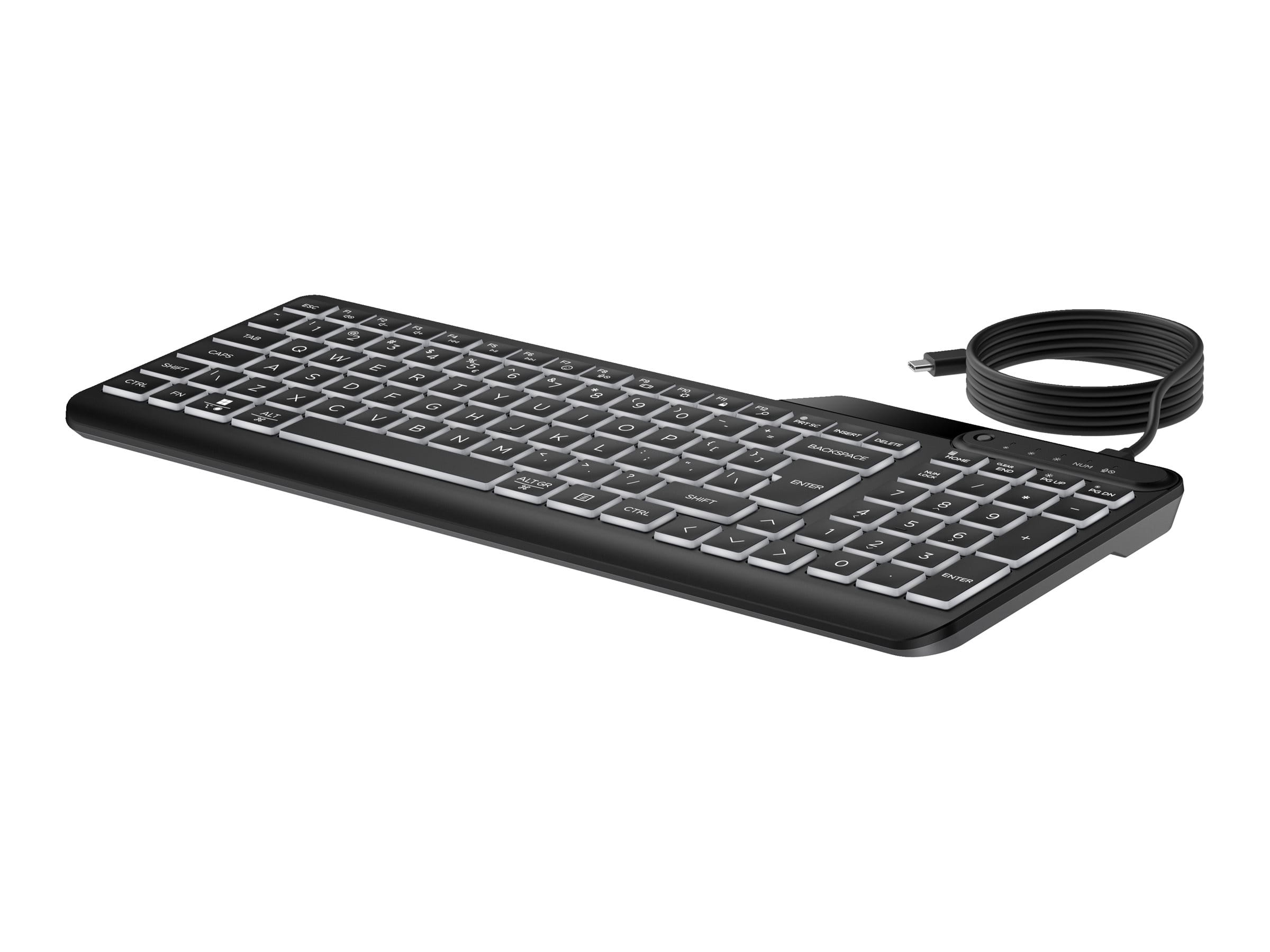 HP 400 - Tastatur - kompakte Größe, 2-Zonen-Layout, 12 programmierbare Tasten, geringer Tastenhub, Multi-Device