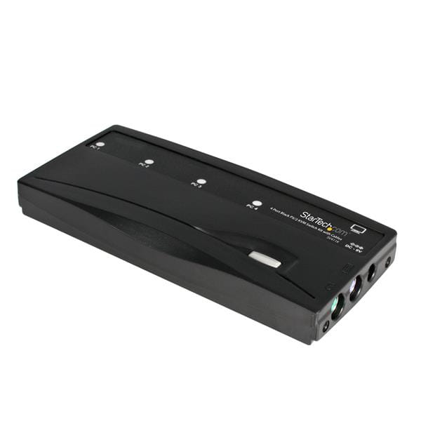 StarTech.com 4 Port VGA / PS/2 KVM Switch - PS/2 KVM Umschalter inkl. Kabel