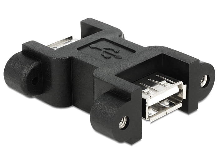 Delock USB-Adapter - USB (W) zu USB (W) - Schwarz