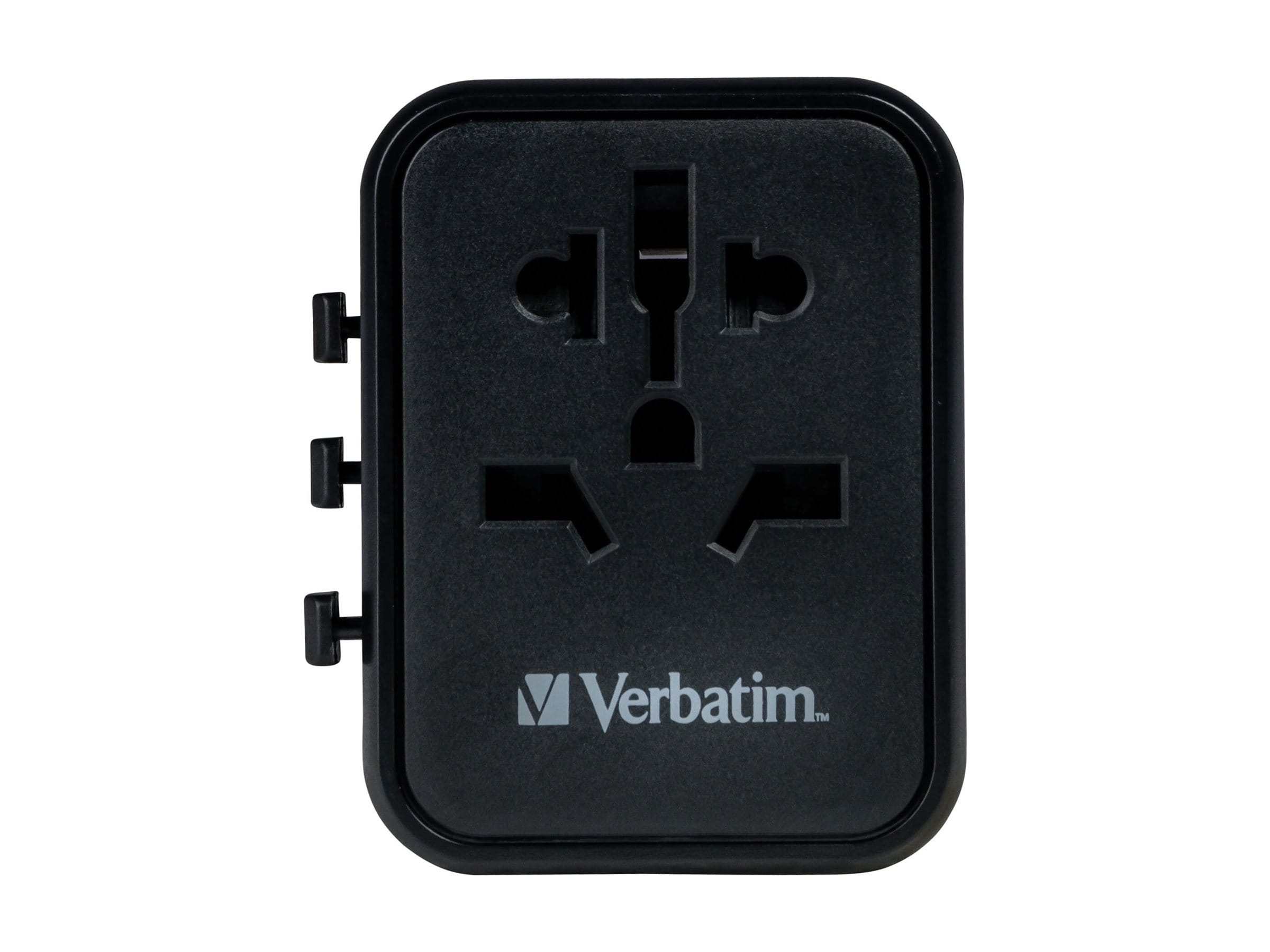 Verbatim UTA-02 - Netzteil - 20 Watt - 3 A - Quick Charge 3.0 - 3 Ausgabeanschlussstellen (24 pin USB-C, USB, BS 1362)